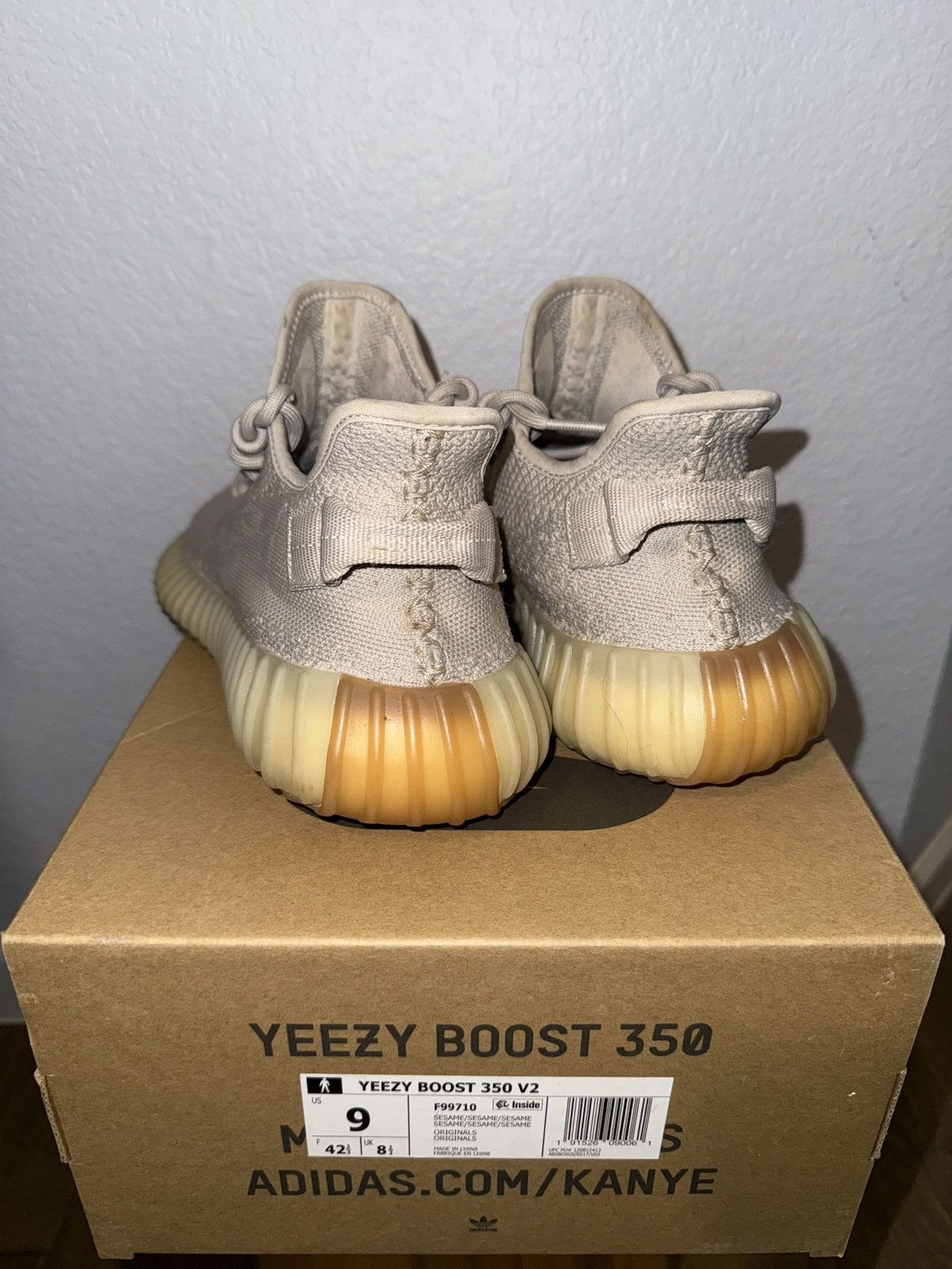 Yeezy Yeezy Boost 350 V2 (sesame) Size US 9 / EU 42 - 2 Thumbnail