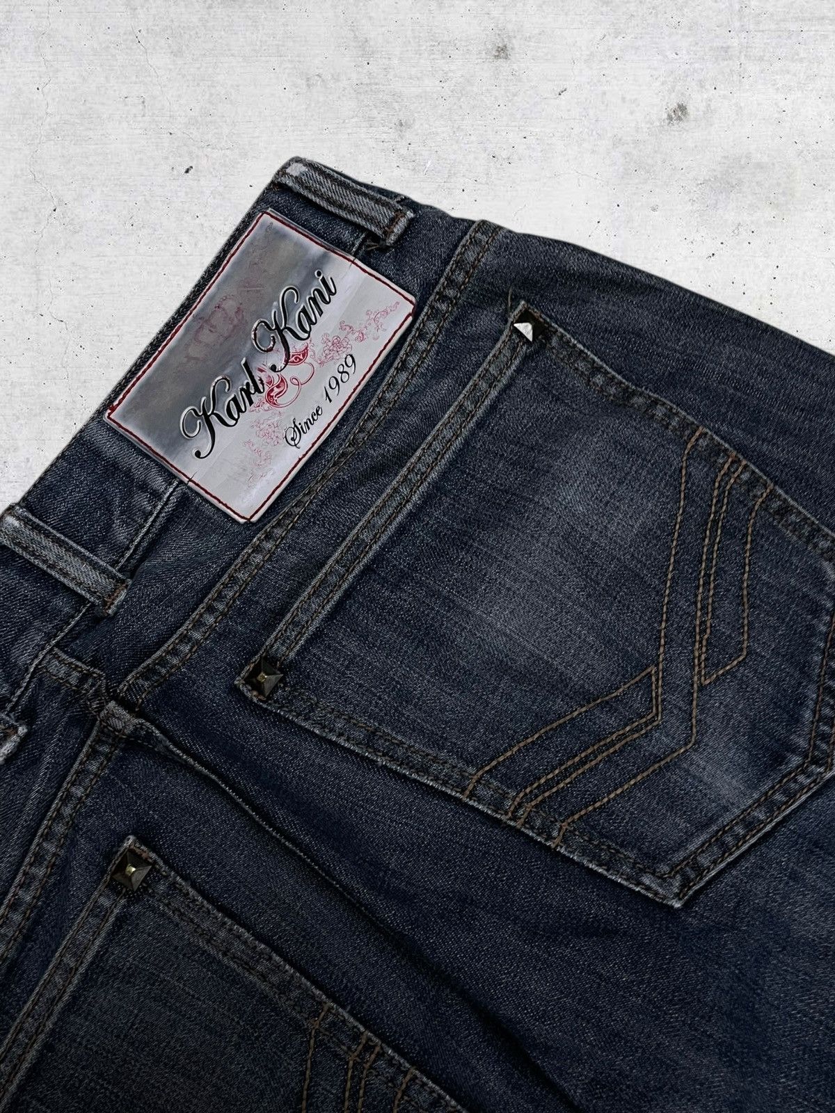 Karl Kani VINTAGE KARL KANI 90S OG DESIGNER STREETWEAR INDIGO DENIM Size US 33 - 16 Thumbnail