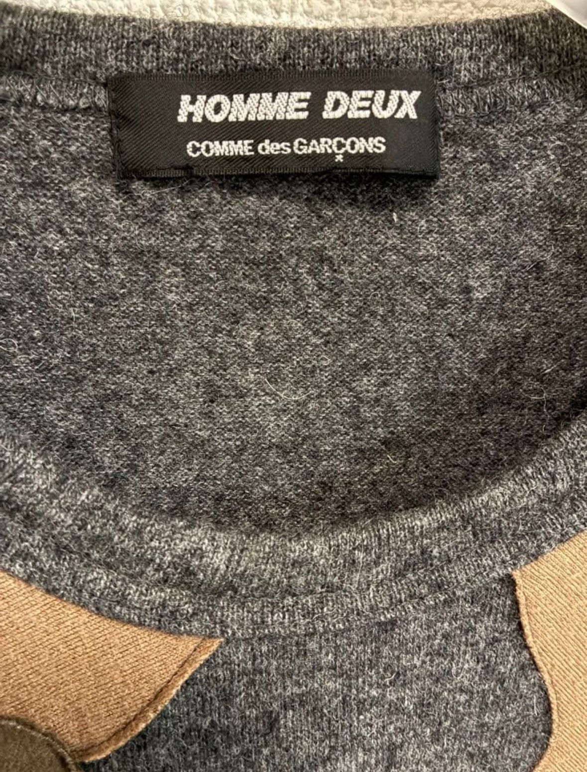 Comme des Garcons Homme Deux COMME des GARÇONS HOMME DEUX Camo Patchwork Knit LS Size US L / EU 52-54 / 3 - 2 Thumbnail