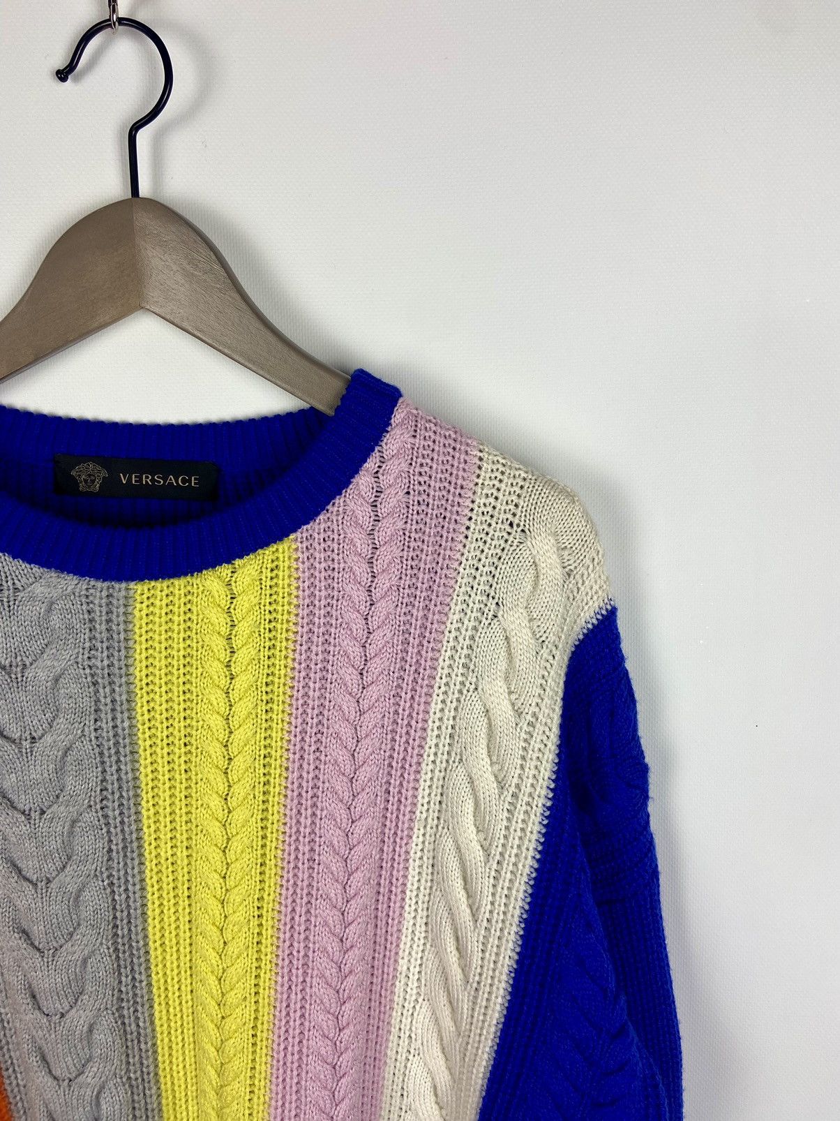 Designer × Versace Versace Multicolor Wool Knitted Sweater Womens Luxury Sz 38 Size XS / US 0-2 / IT 36-38 - 3 Thumbnail