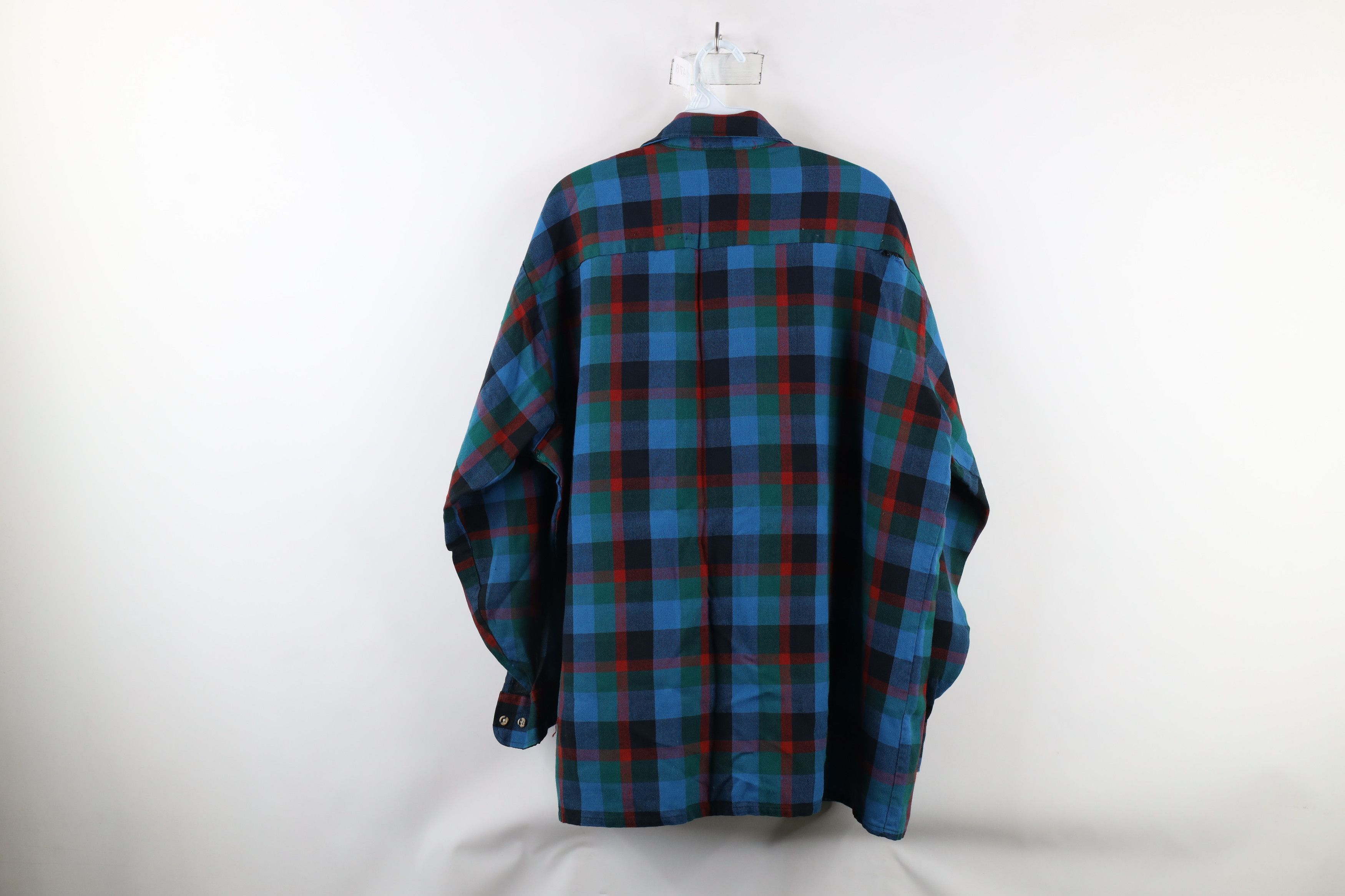 Vintage Vintage 90s Streetwear Collared Button Shirt Rainbow Plaid Size US XL / EU 56 / 4 - 15 Thumbnail