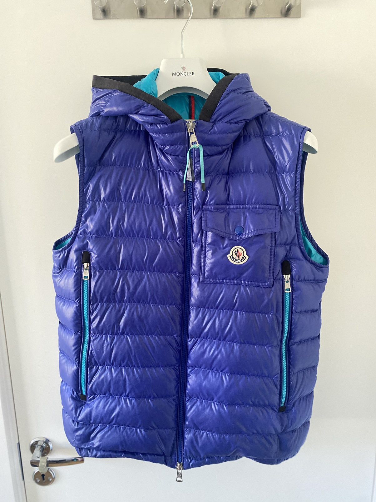 Moncler Moncler Ragot Vest Blue (Size 4) Size US XL / EU 56 / 4 - 7 Thumbnail