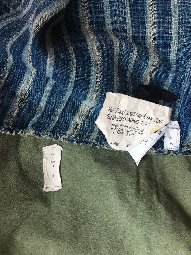 Greg Lauren Greg Lauren Blue dyed military green patchwork vest Size M / US 6-8 / IT 42-44 - 6 Thumbnail