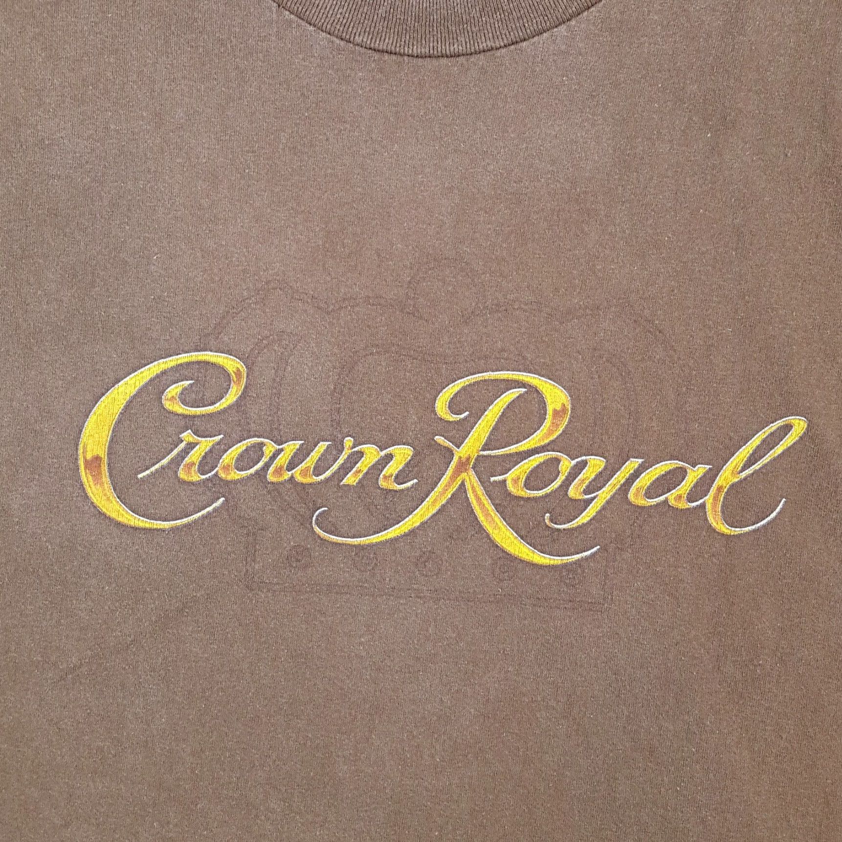 Spell Vintage Crown Royal T-Shirt Men XL Brown 00s 90s Retro Logo Alcohol Summer Size US XL / EU 56 / 4 - 3 Thumbnail