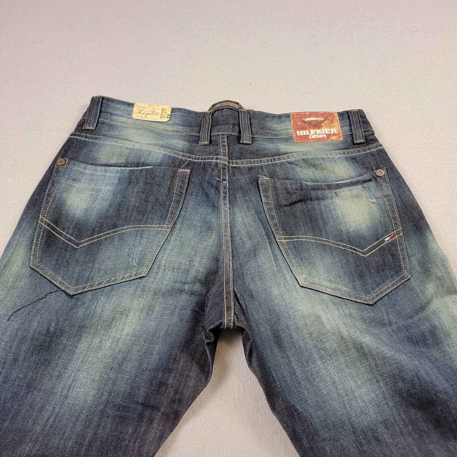 Tommy Hilfiger Tommy Hilfiger Denim Destruction Abrasion Blue Mens Sz 36x32 Size US 36 / EU 52 - 2 Thumbnail