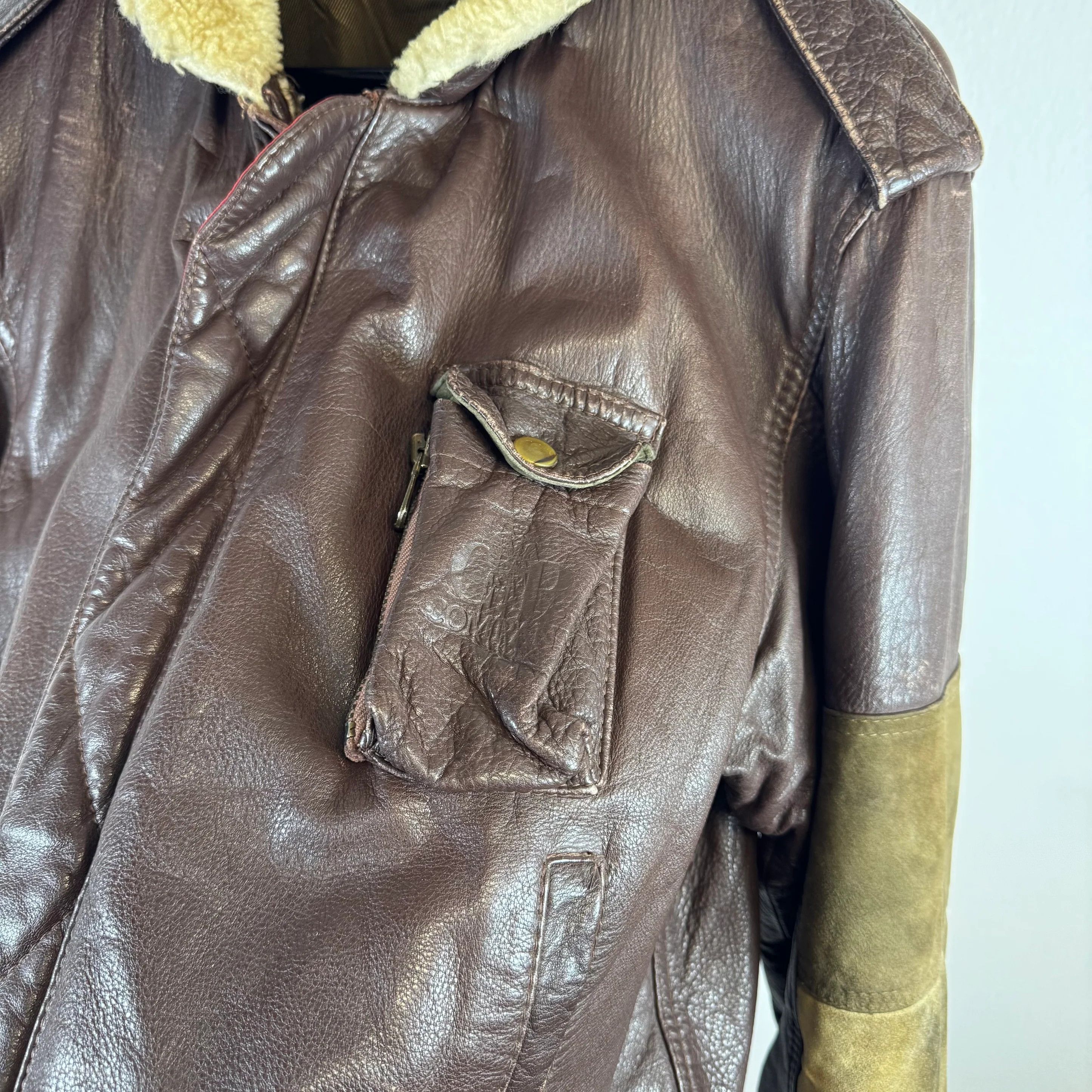 C.P. Company C.P. COMPANY Vintage 1980s Dutch Police Leather Jacket Size US M / EU 48-50 / 2 - 3 Thumbnail