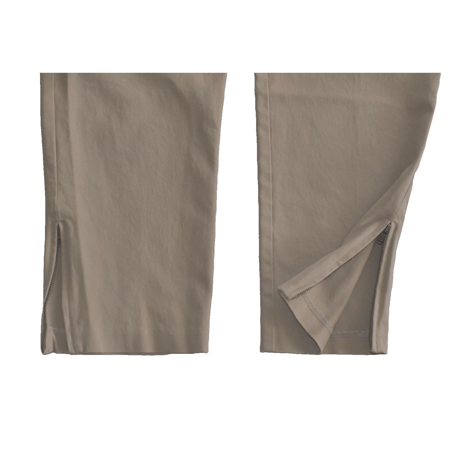 Eileen Fisher EILEEN FISHER Beige Organic Cotton Blend Ankle Zip Pants M Size 34" / US 12 / IT 48 - 4 Thumbnail