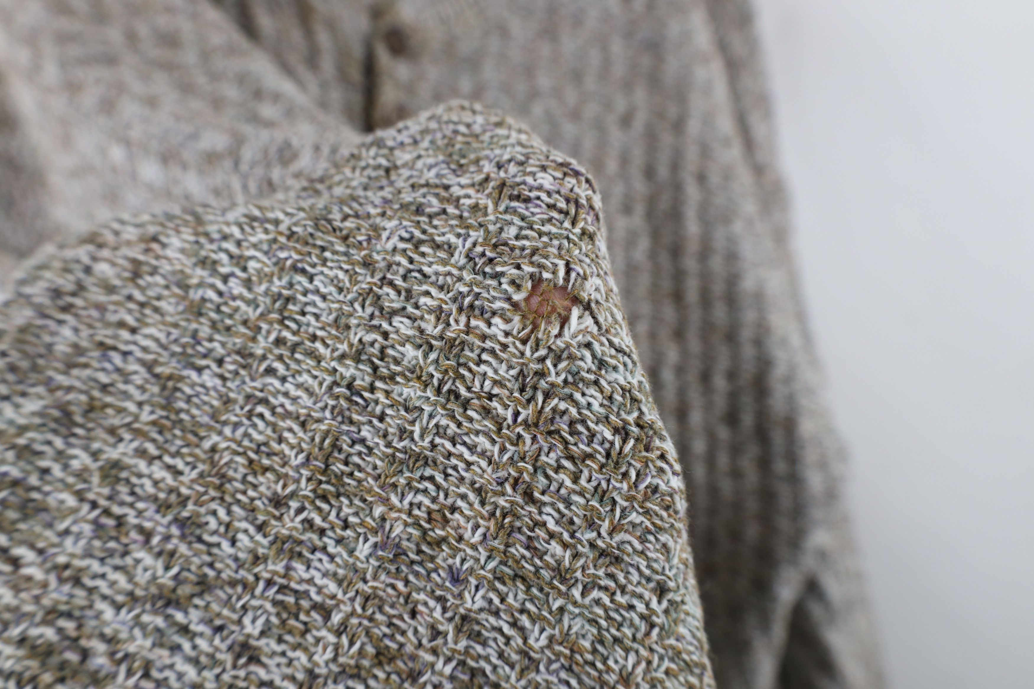 Vintage Vintage 90s Streetwear Hand Framed Knit Henley Sweater USA Size US XL / EU 56 / 4 - 9 Thumbnail