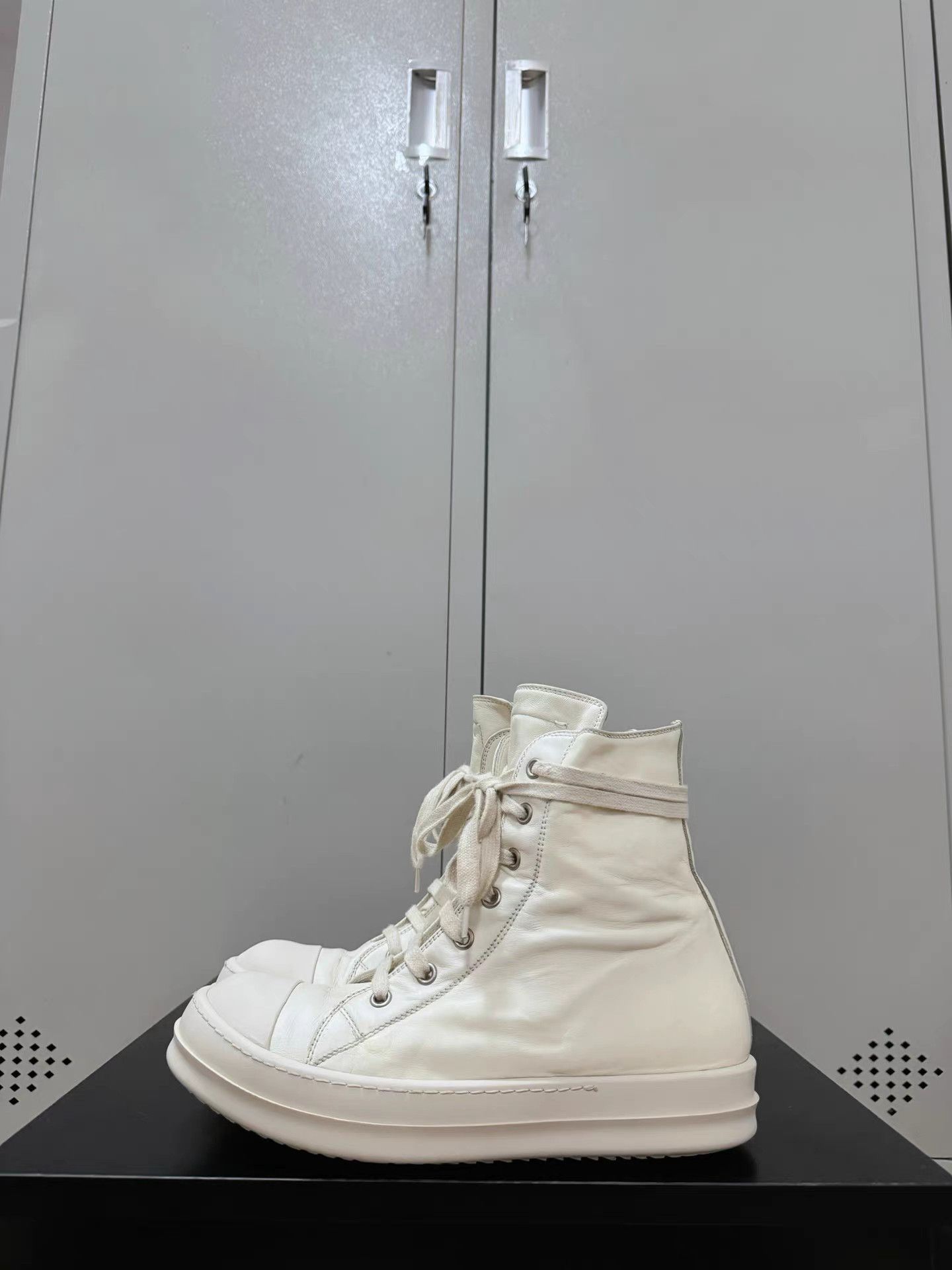 Rick Owens Rick Owens leather Converse high-top sneakers Size US 9 / IT 39 - 8 Thumbnail