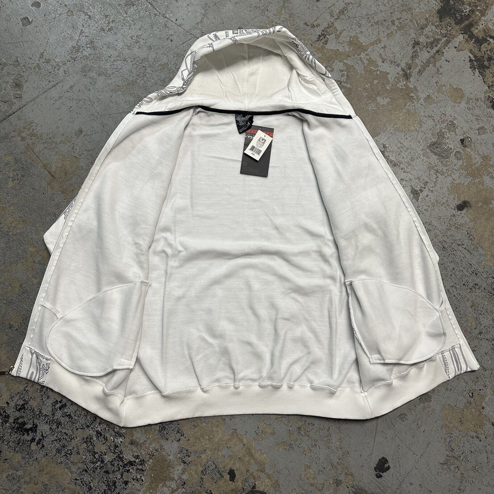 Ecko Unltd. × JNCO × Southpole NWT Vintage Y2K Southpole White Shoes AOP Hoodie XXL NEW Size US XXL / EU 58 / 5 - 3 Thumbnail