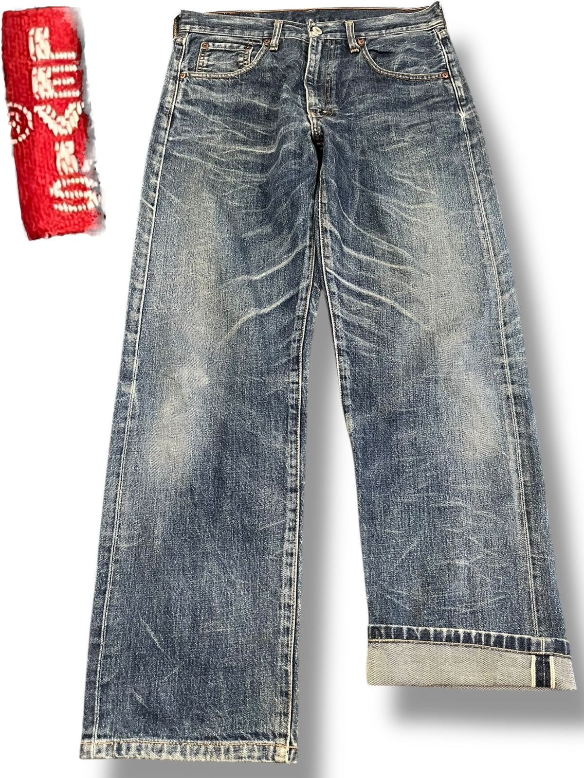 Levi's Vintage Levi’s 502 Big E Selvedge Denim Size US 31 - 1 Thumbnail