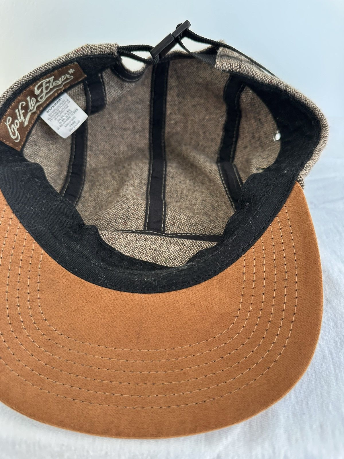 Golf le Fleur Golf Le Fleur brown Speckled wool camp cap Size ONE SIZE - 3 Thumbnail