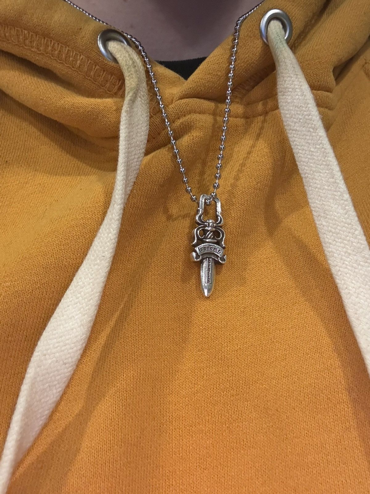 Chrome Hearts Chrome Hearts Dagger Pendant Silver Ball Chain Necklace 925 Size ONE SIZE - 5 Thumbnail