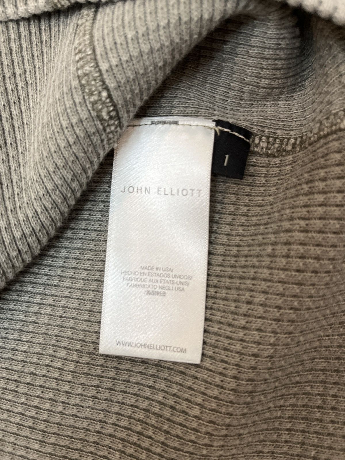 John Elliott Thermal Crew / Washed Olive - Thermal Crew / 1 / Small Size US M / EU 48-50 / 2 - 5 Thumbnail