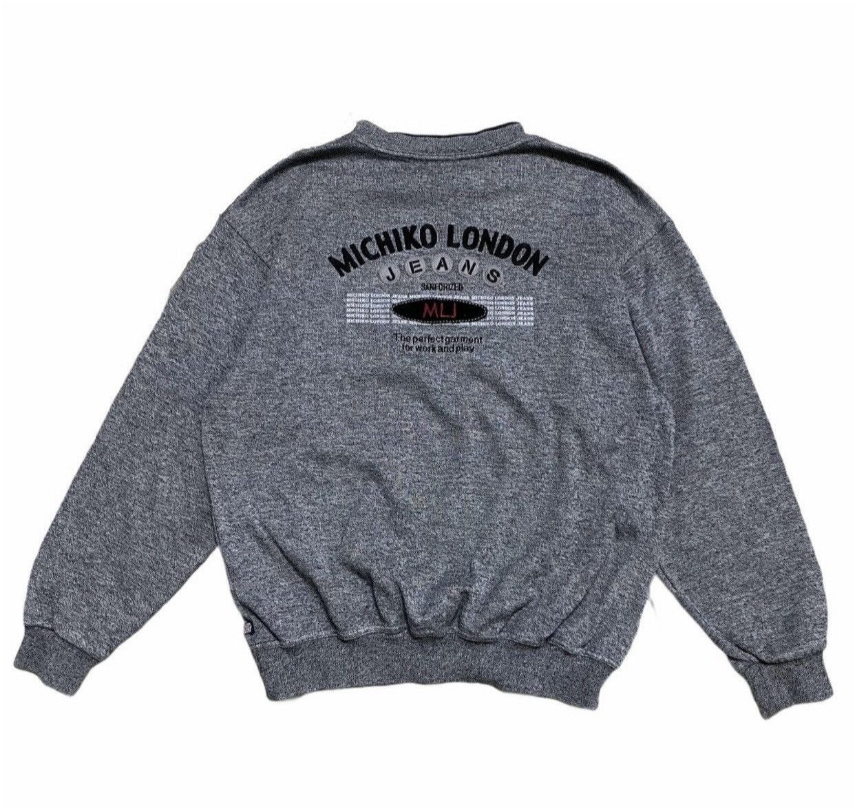 Japanese Brand × Michiko Koshino London × Vintage Vintage Michiko London Jeans Sweatshirts Size US L / EU 52-54 / 3 - 1 Thumbnail