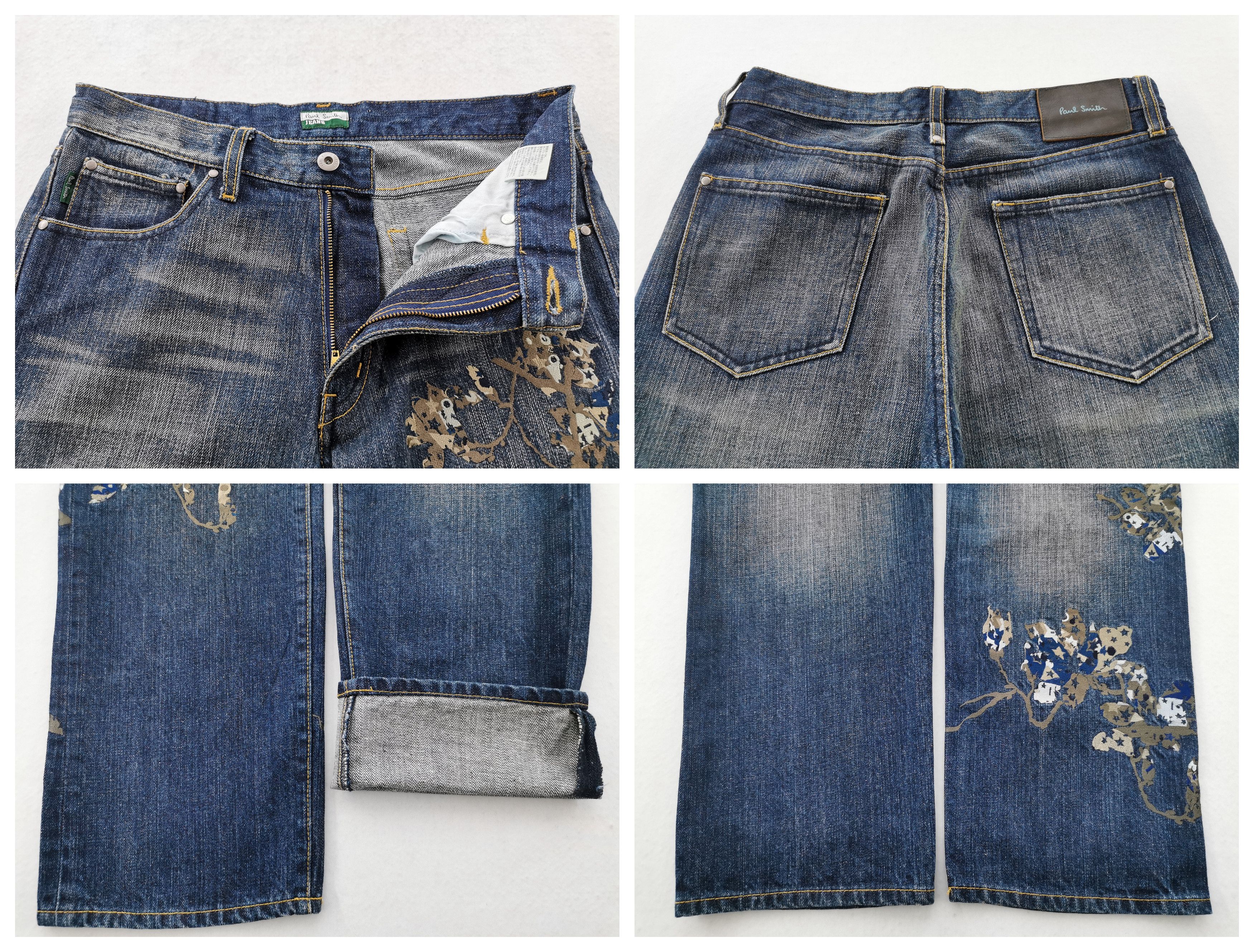 Paul Smith Paul Smith Embroidery Floral Denim Waist 29 Size US 29 - 10 Thumbnail