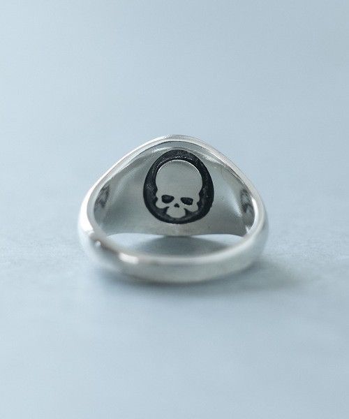 Number (N)ine Number Nine FLAT ROUND TOP SECRET SKULL RING 19 Size ONE SIZE - 2 Thumbnail