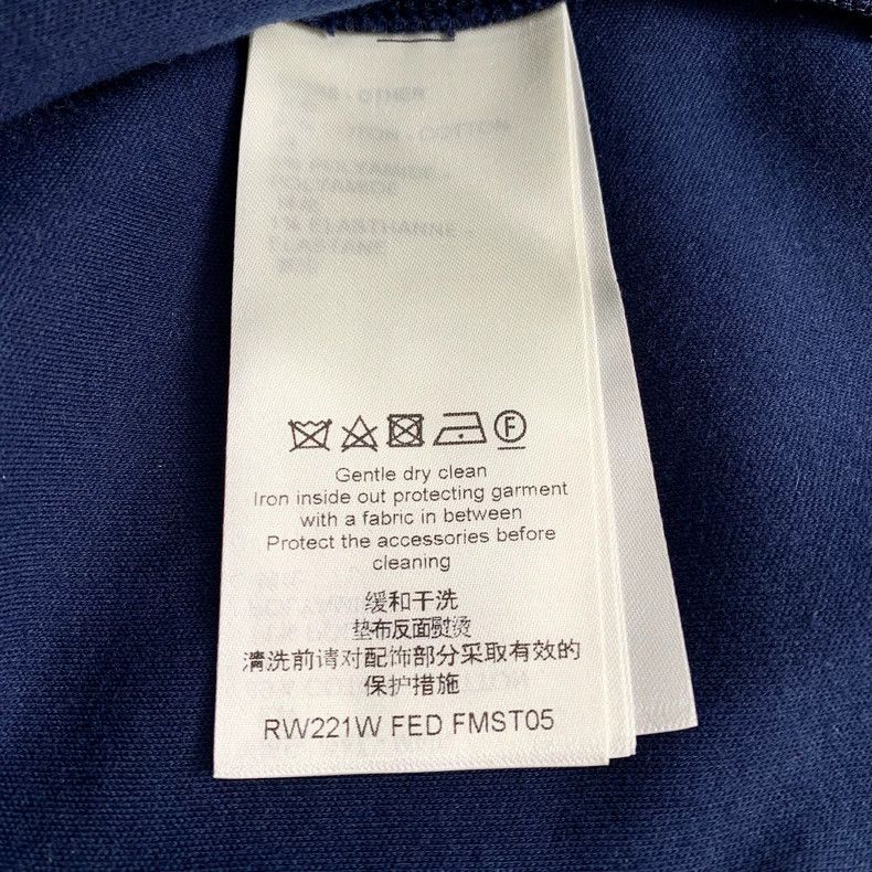 Louis Vuitton Louis Vuitton 22 navy blue logo printed cotton crew neck l Size XXL / US 16-18 / IT 52-54 - 8 Thumbnail