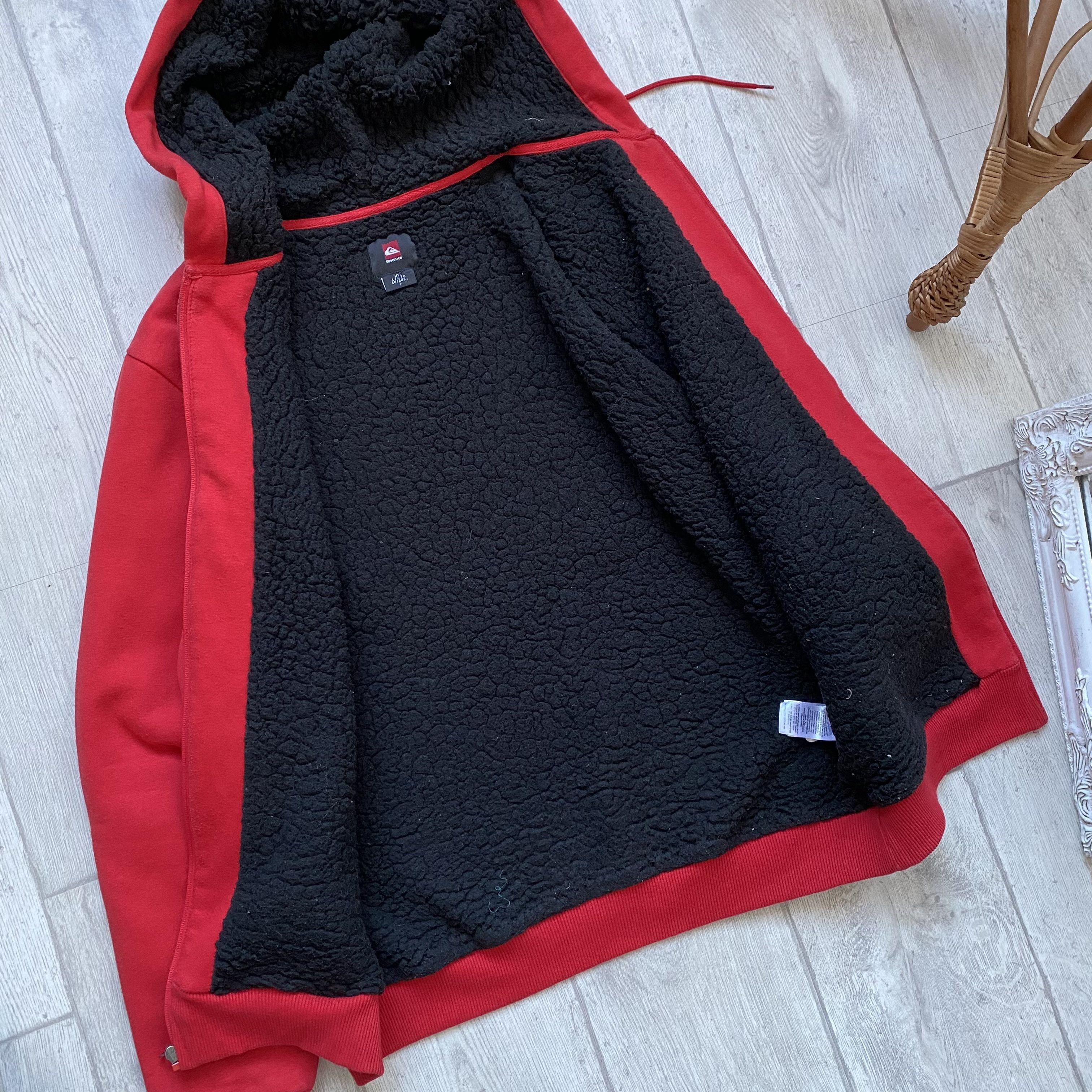 If Six Was Nine Vintage If6Was9 2000s Quicksilver Fur Hoodie Jacket Y2K Size US L / EU 52-54 / 3 - 11 Thumbnail