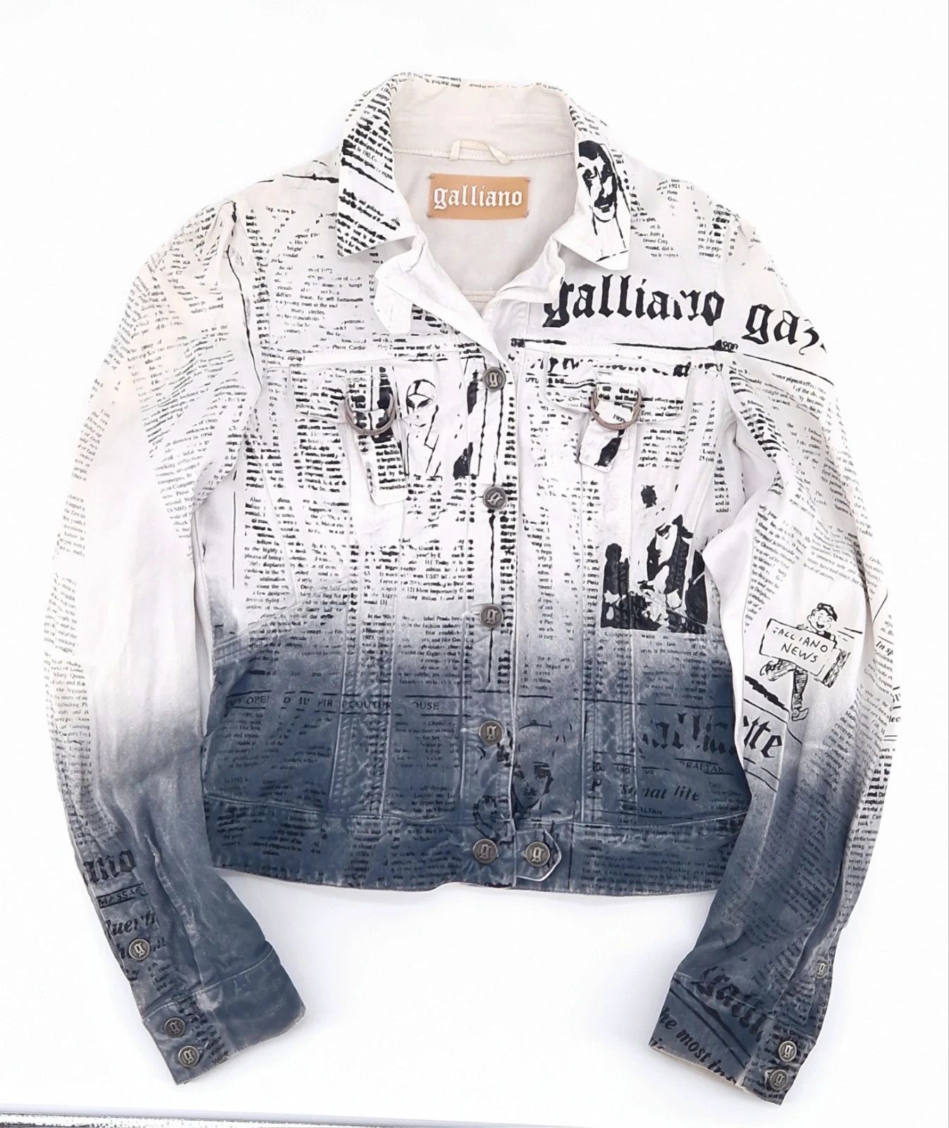 John Galliano Gazette Archive Denim Jacket Size M / US 6-8 / IT 42-44 - 1 Thumbnail