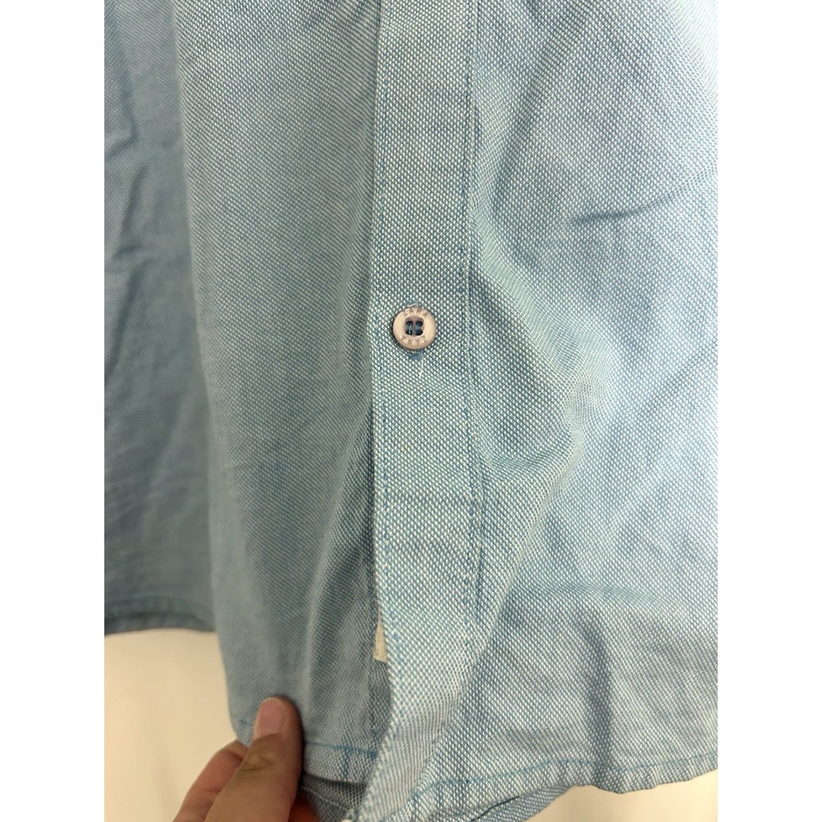 Zara Zara Man Denim Shirt Button-Down Long Sleeve Blue Couture Slim Fit L Size Men Size US L / EU 52-54 / 3 - 7 Thumbnail