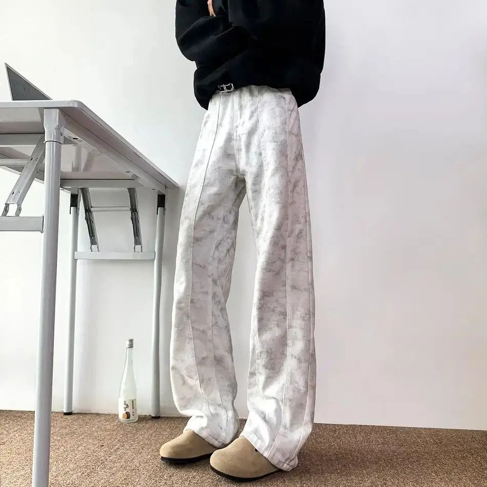 Japanese Brand Retro loose fitting patchwork micro flared jeans Size US 32 / EU 48 - 3 Thumbnail