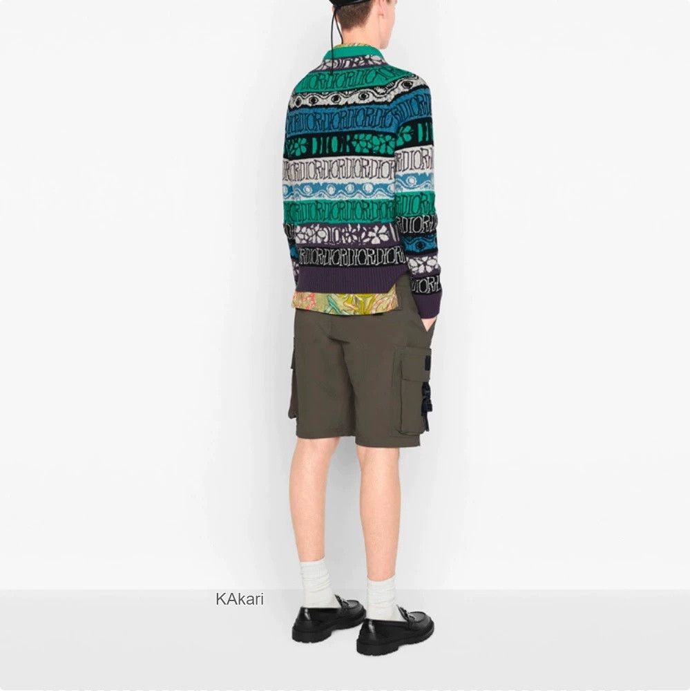 Dior Dior Striped Logo Knit Sweater Size US XS / EU 42 / 0 - 4 Thumbnail
