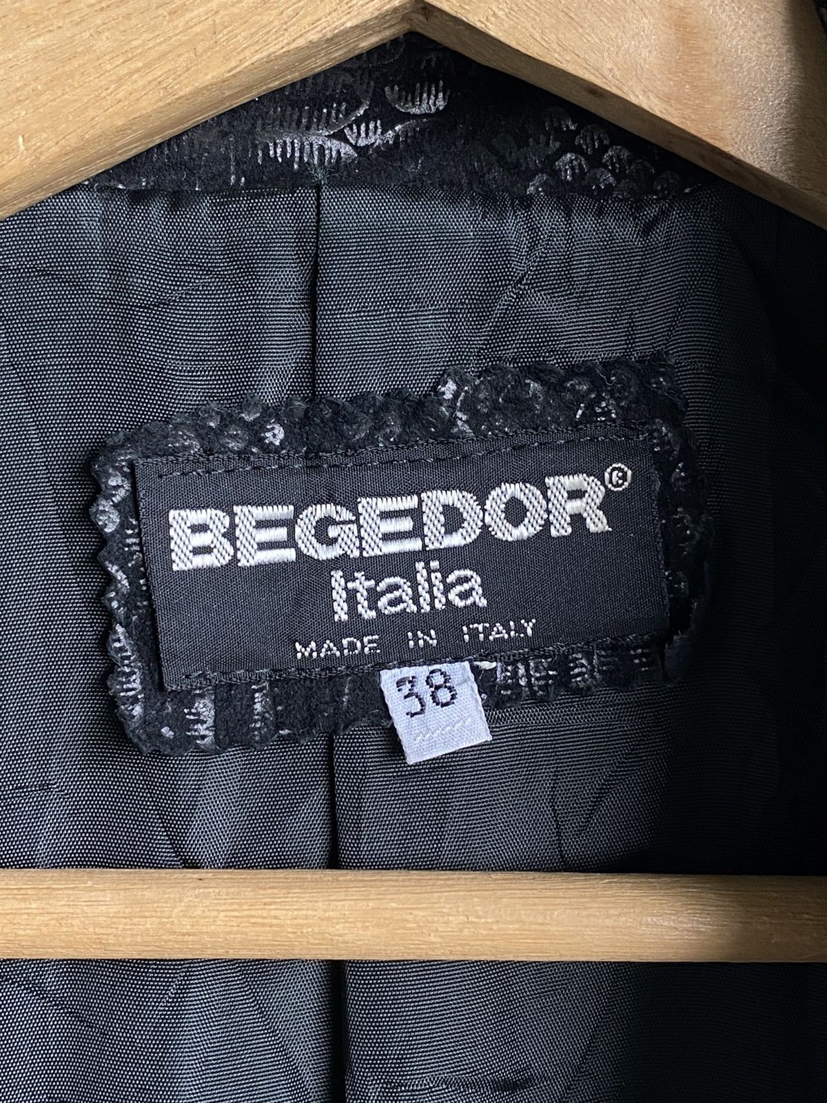 If Six Was Nine × Le Grande Bleu (L.G.B.) Vintage Begedor Italia Leather Trench Coat Jacket Size US XL / EU 56 / 4 - 18 Thumbnail