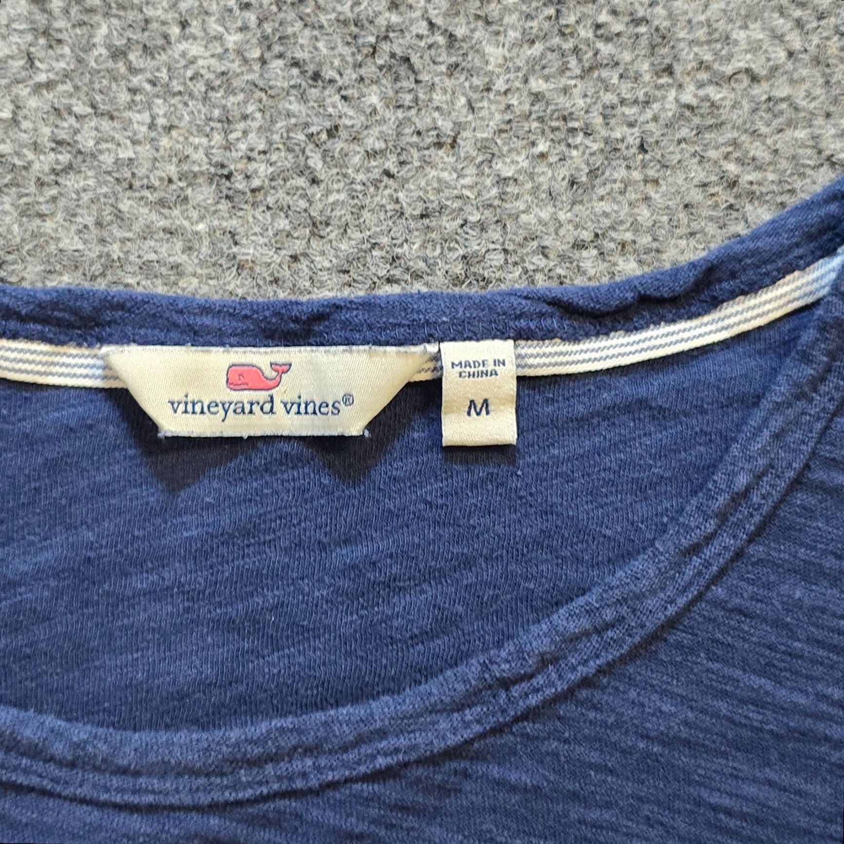 Vineyard Vines Vineyard Vines Top Womens Size Medium Blue Slub Knit Edgartown Embroidery Casual Shirt Ladies Medium Blue Nautical 90s? Size M / US 6-8 / IT 42-44 - 5 Thumbnail