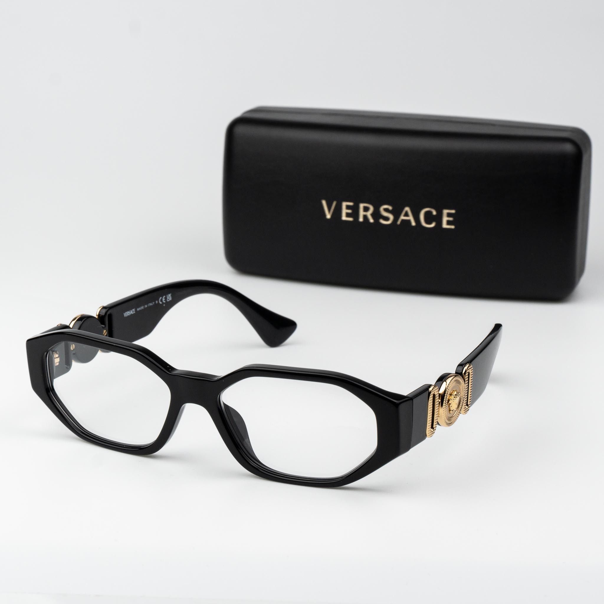 Versace Versace Women Geometric Eyeglasses VE3320U GB1 BRAND NEW Size ONE SIZE - 1 Thumbnail