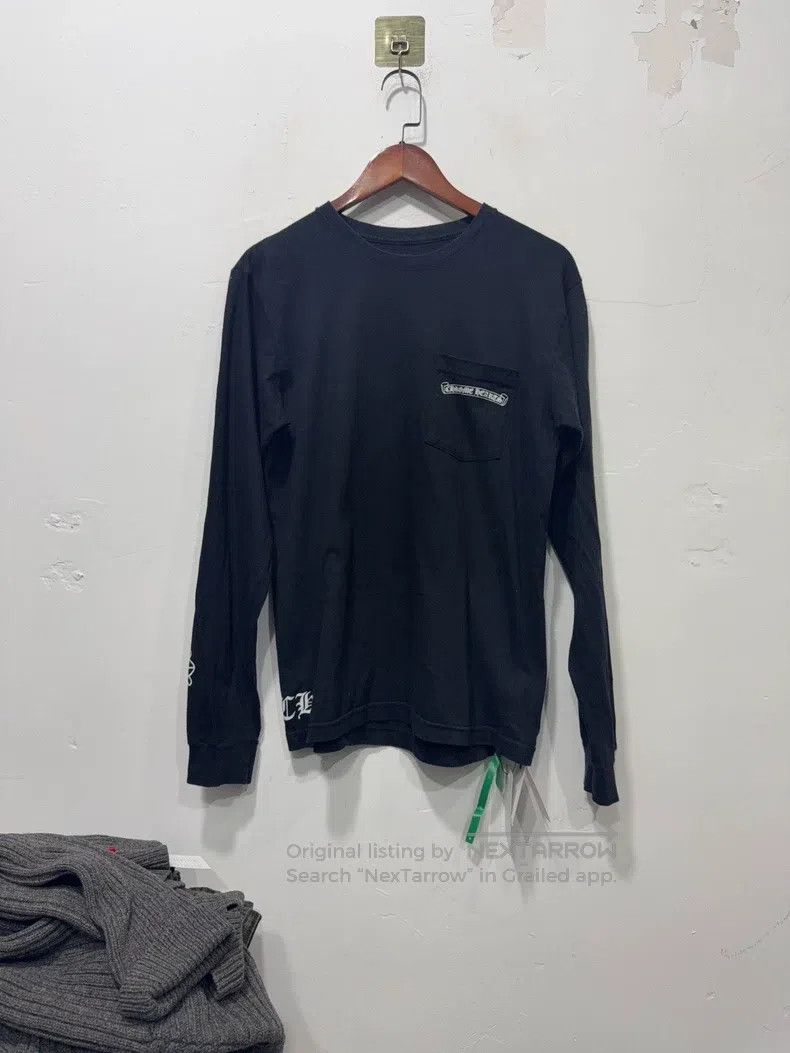 CHROME HEARTS Size M Black long-sleeved T-shirt