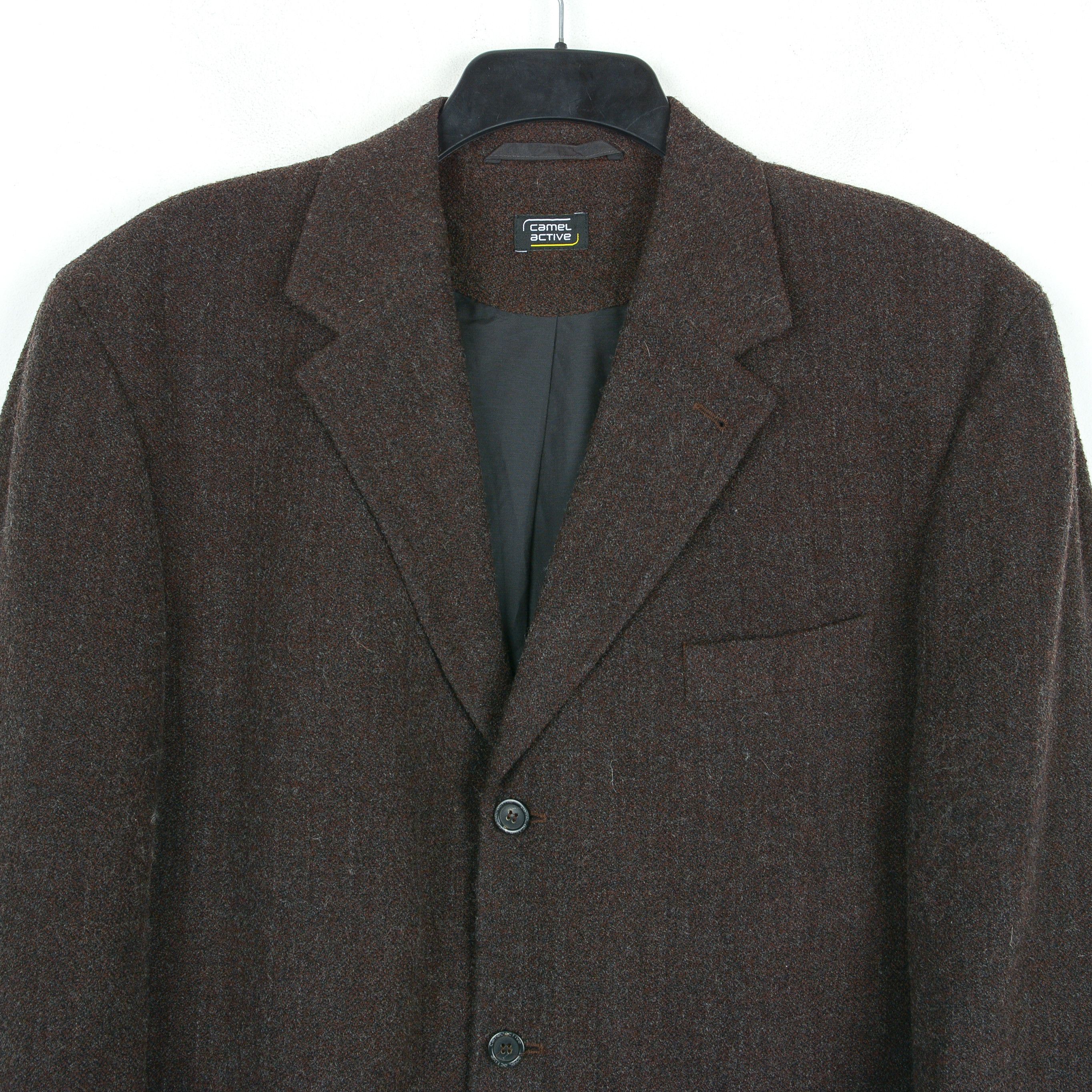 camel active W17 UK 44 US Boiled Wool Blazer Suit Jacket Sport Coat EU 54 Size 44R - 2 Thumbnail