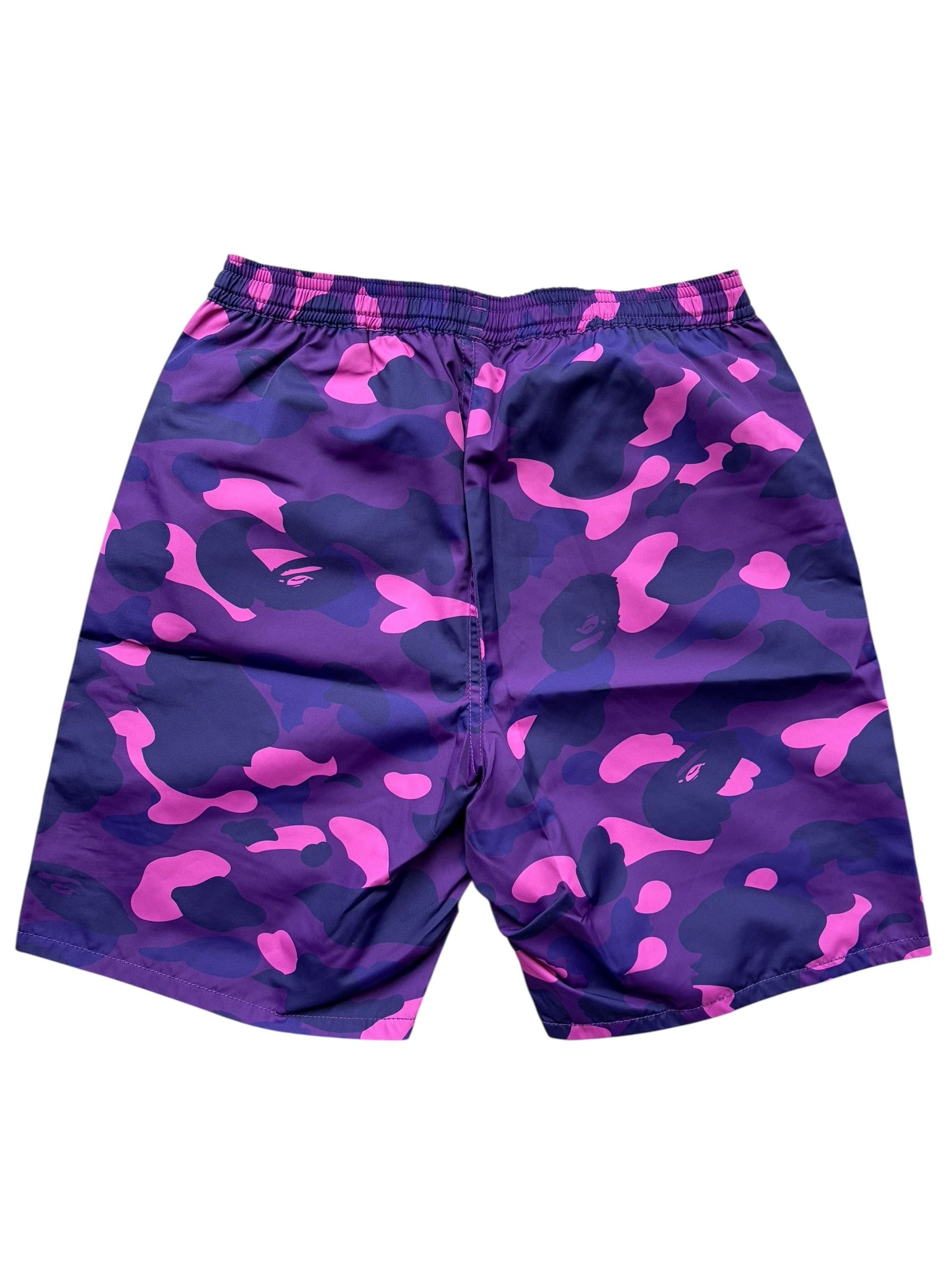 Bape Bape Purple Camo Navy Shark Reversible Shorts Size US 30 / EU 46 - 3 Thumbnail