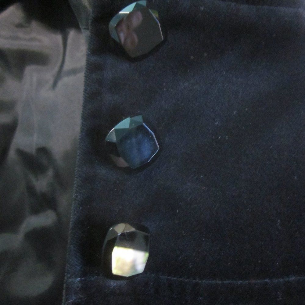 Laundry by Shelli Segal Vintage Laundry by Shelli Segal Womens Black Velvet Blazer Size S / US 4 / IT 40 - 5 Thumbnail