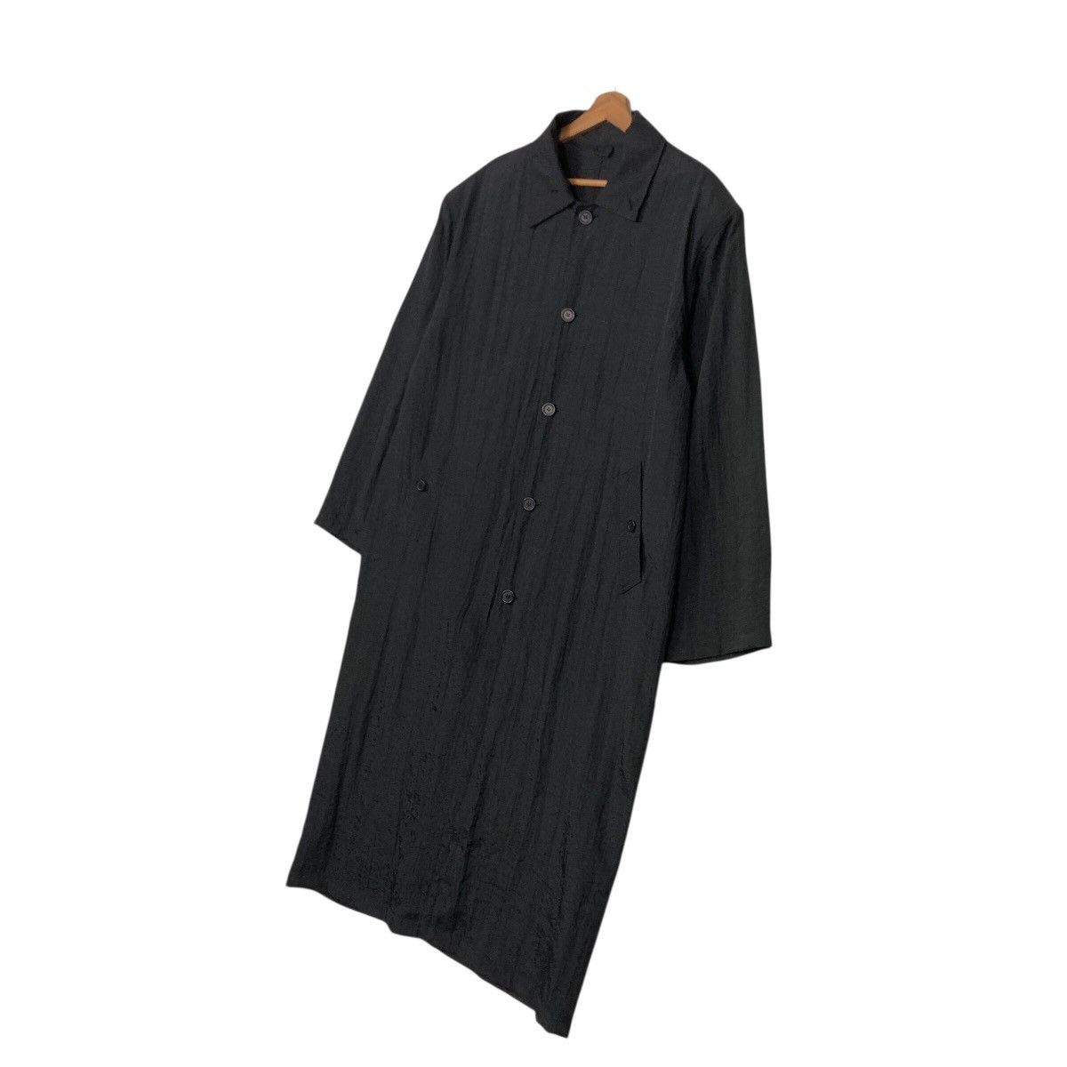 Japanese Brand 📌Rich Black Vintage Long Jacket Studio/495 Issey Miyake Size US M / EU 48-50 / 2 - 3 Thumbnail