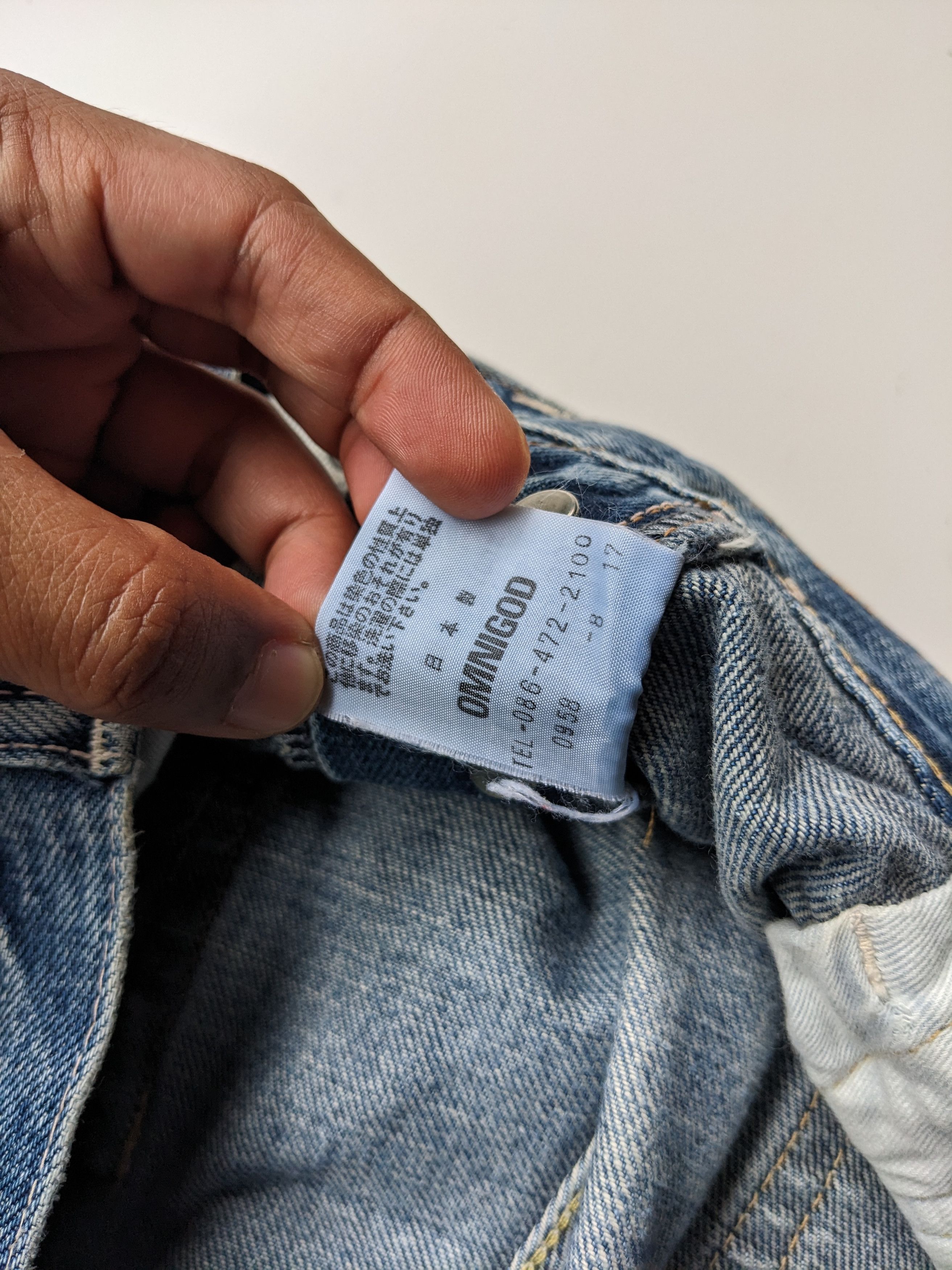 OMNIGOD Omnigod faded selvedge jeans Size US 29 - 11 Thumbnail