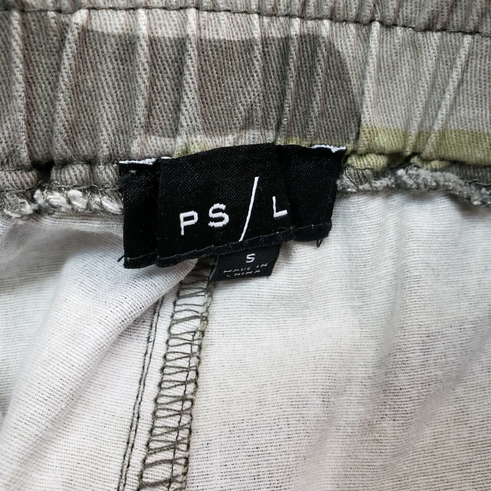 Vintage PS/LA Womens Jogger Pants Small Green Camo High Rise Cotton Size 28" / US 6 / IT 42 - 6 Thumbnail