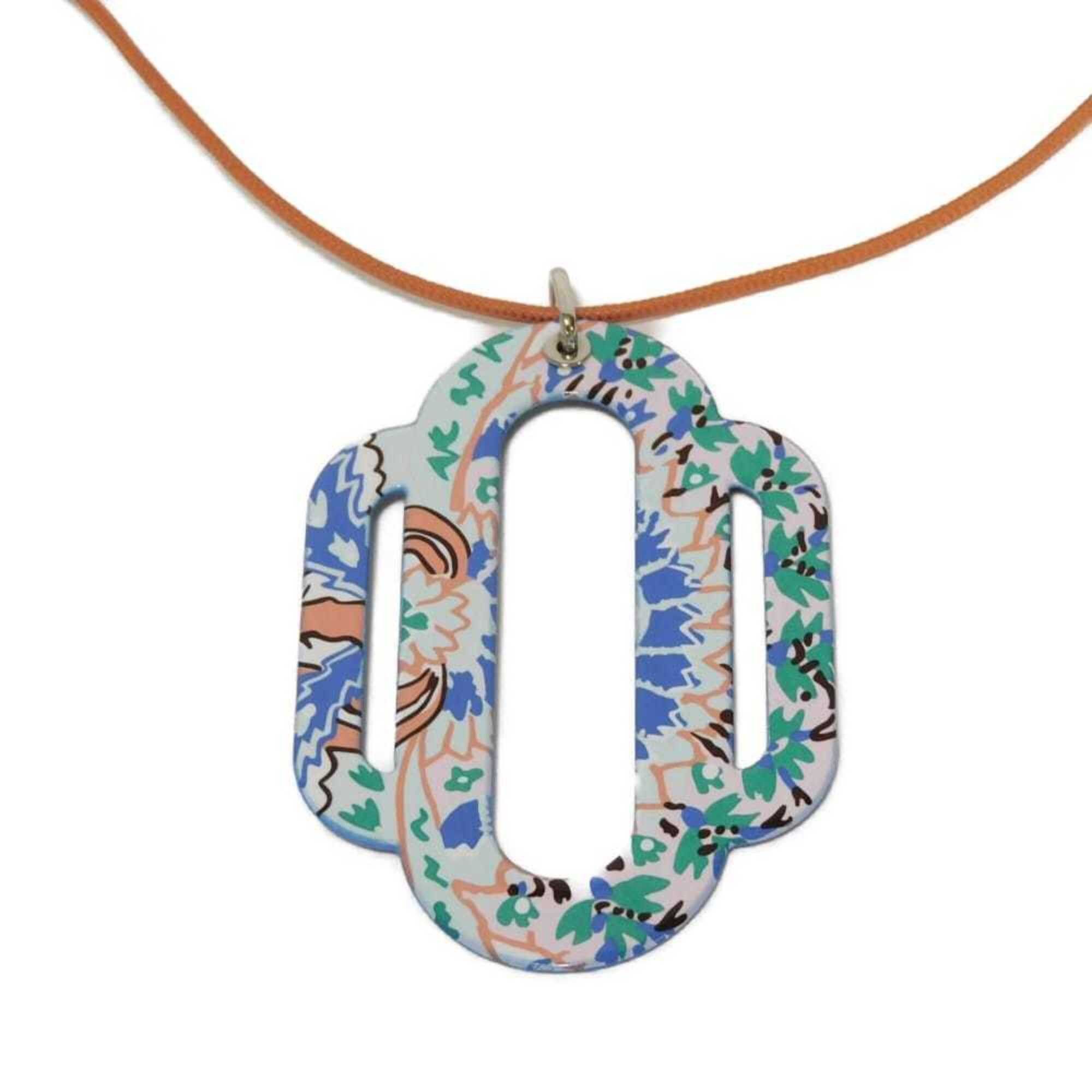 Hermes Hermes Necklace Attrage Pendant Cord Strap Enamel Multicolor Women's Size ONE SIZE - 1 Thumbnail