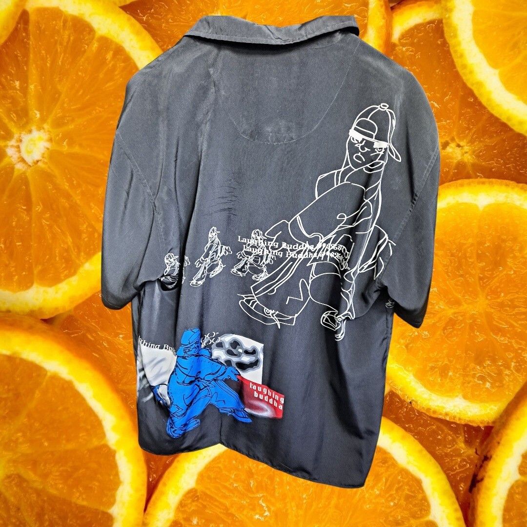 Other Laughing Buddha Graphic Shirt Button Up Short Sleeve Streetw Size US L / EU 52-54 / 3 - 6 Thumbnail