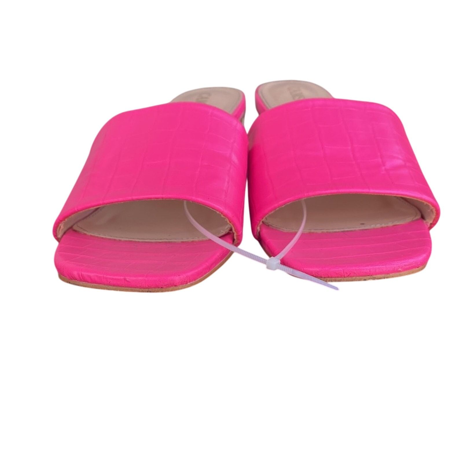 Other Camssoo Square Open Toe Clear Heels embossed print size 9 Size US 9 / IT 39 - 6 Thumbnail