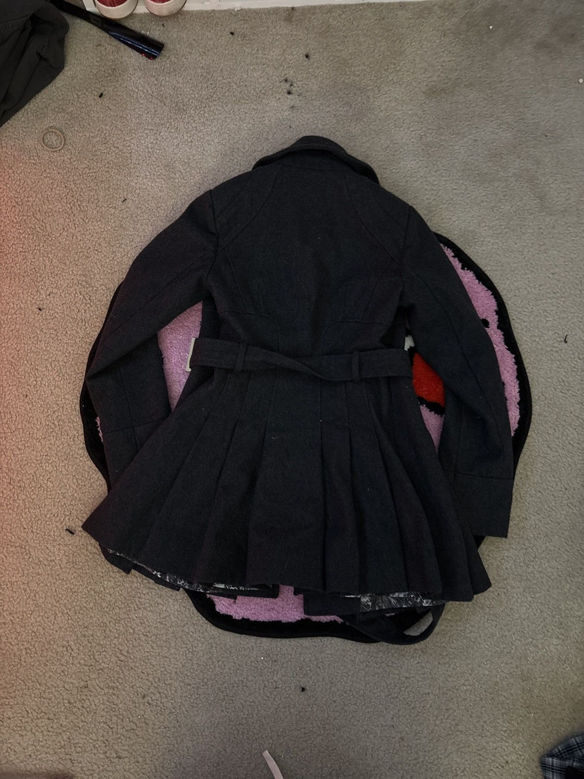 Guess Vintage Guess Belted Overcoat Size S / US 4 / IT 40 - 5 Thumbnail