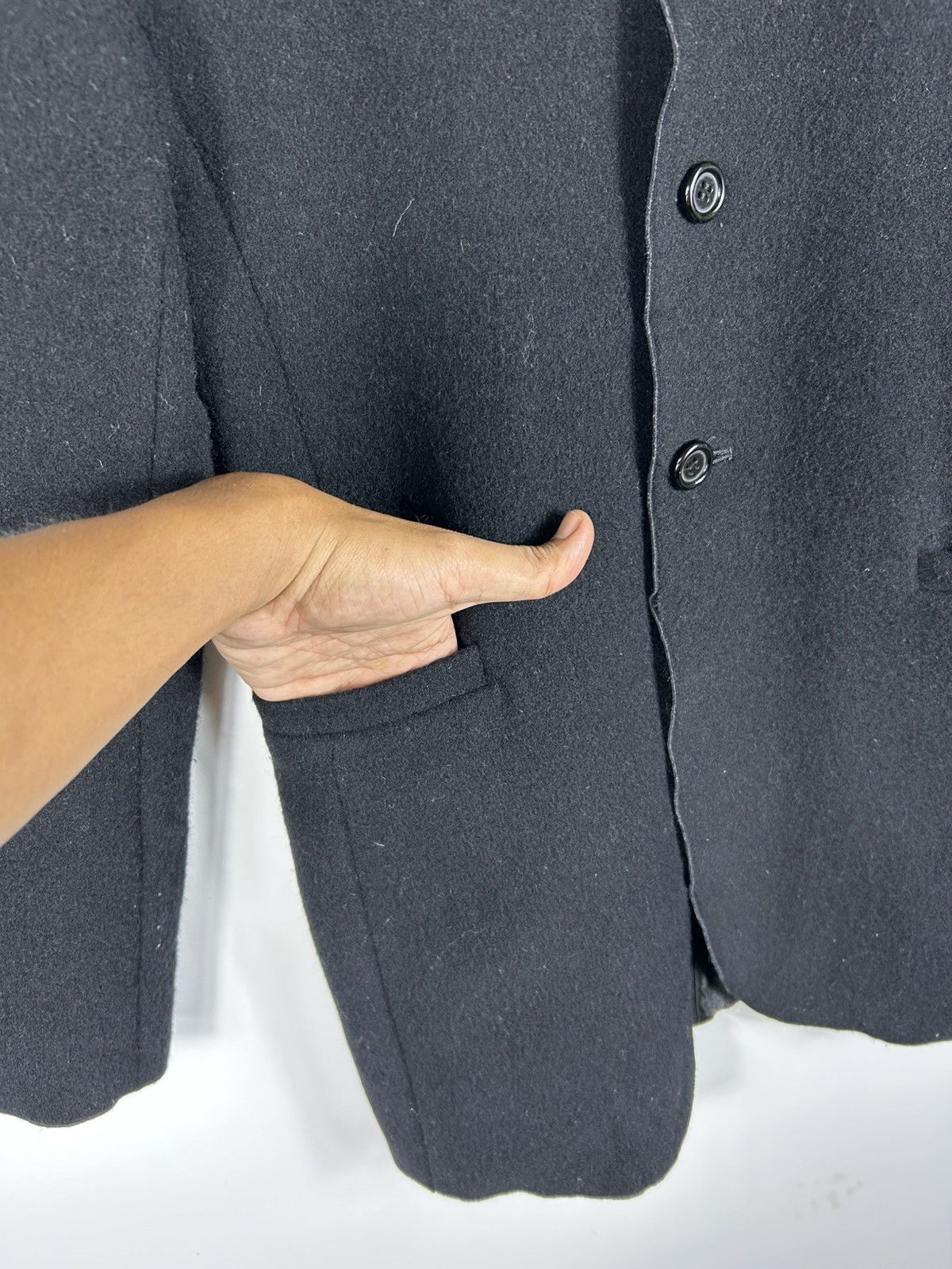 Designer × Japanese Brand × Yohji Yamamoto 🔥Ined Yohji Yamamoto Wool Single Breast Size XS / US 0-2 / IT 36-38 - 6 Thumbnail