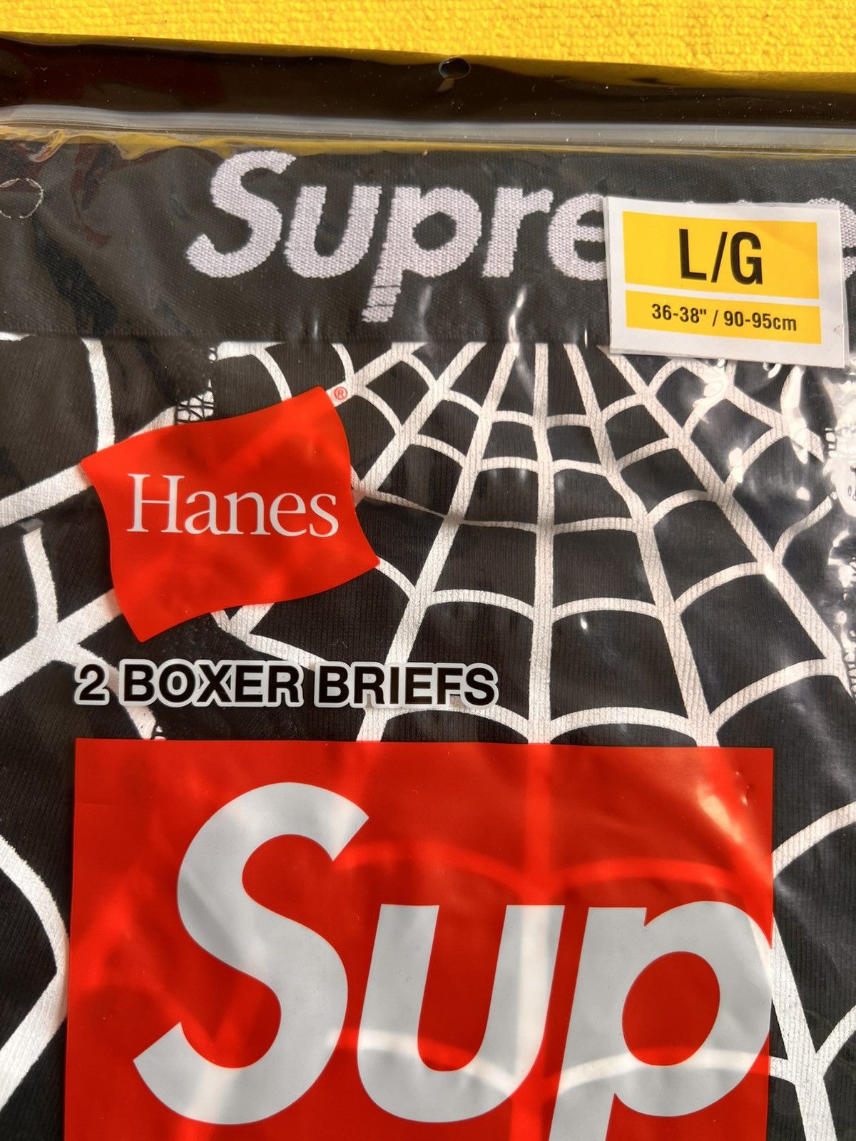 Supreme L Supreme x Marvel Spider-Man Web Boxer Briefs hanes Black Size US 34 / EU 50 - 10 Thumbnail