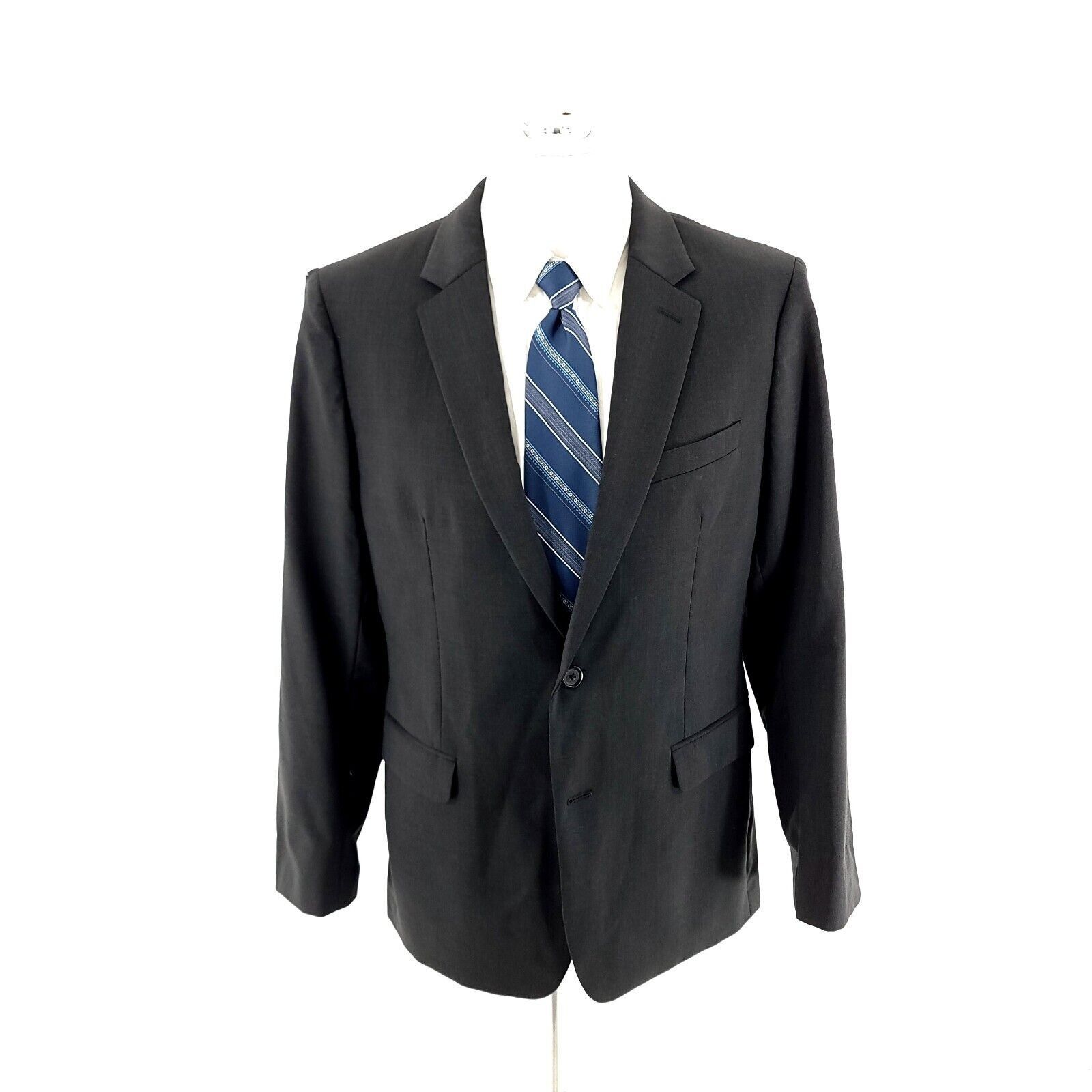 Banana Republic DAMAGED Banana Republic Marzotto Super 120s Wool 2 Button Bl Size 38S - 6 Thumbnail