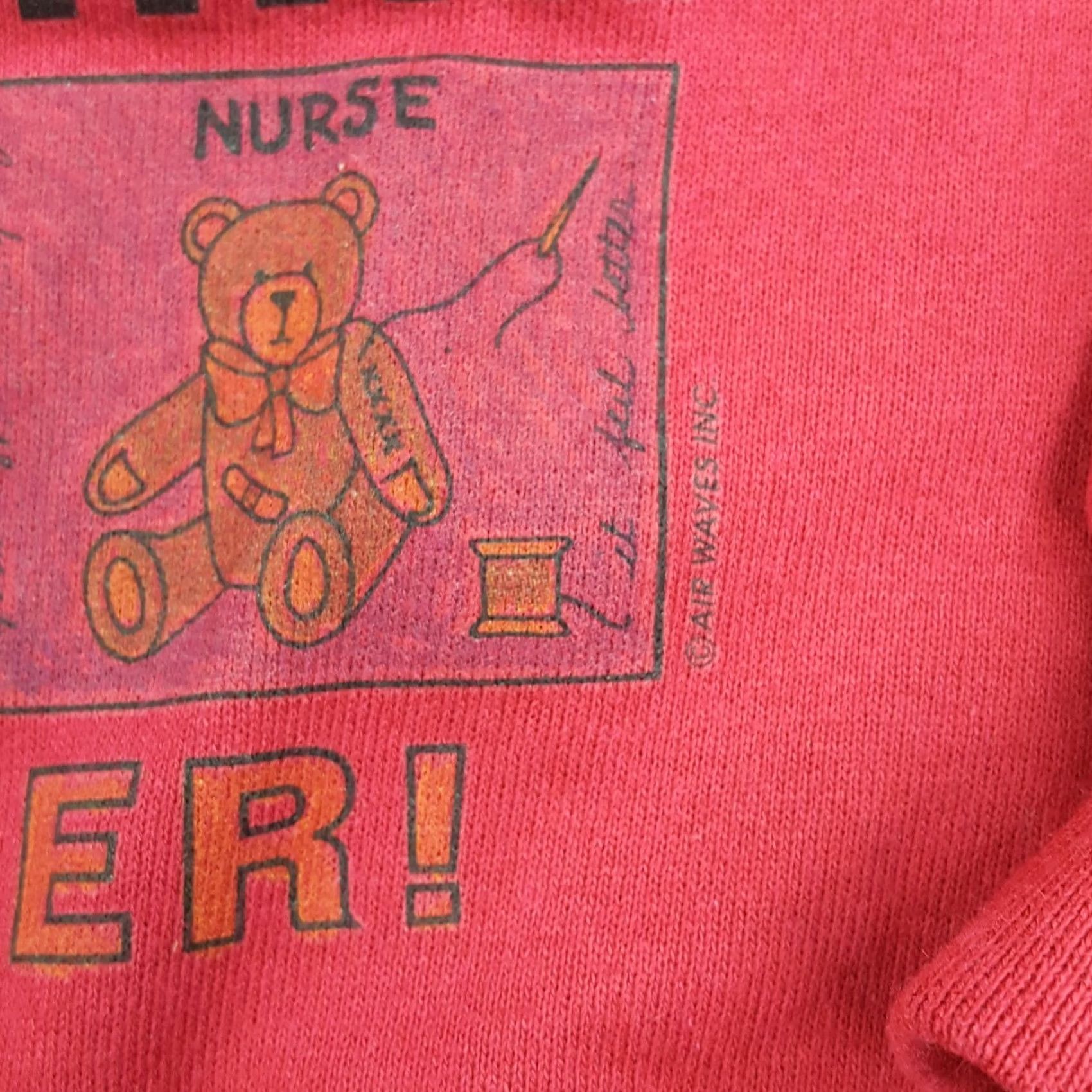 Jerzees VINTAGE Jerzees Sweatshirt Crew Neck Pullover Red Adult L USA Made 90s Retro Graphic Print Mom Shirt Size US L / EU 52-54 / 3 - 4 Thumbnail