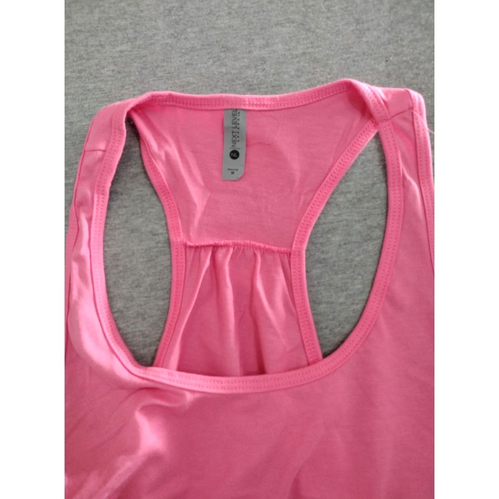 Next Level Next Level Women's Racerback Athletic Tank Top Shirt Pack of 3 Size M Pink Size M / US 6-8 / IT 42-44 - 3 Thumbnail