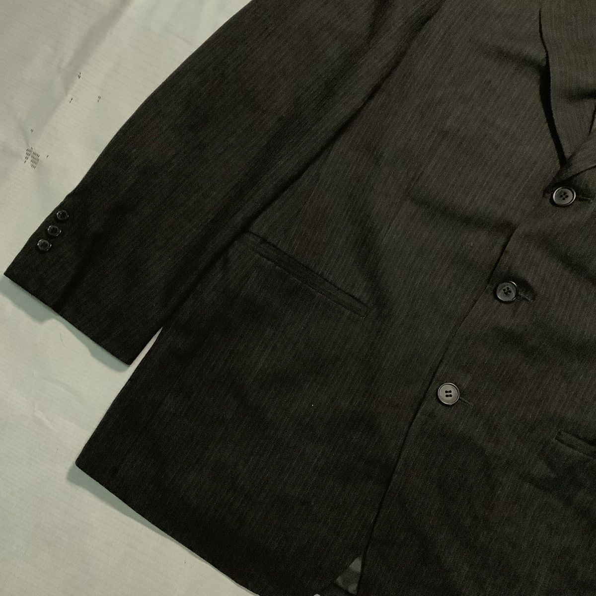 Yohji Yamamoto Yohji Yamamoto A.A.R Stripe Blazer 2014 Size 42R - 3 Thumbnail