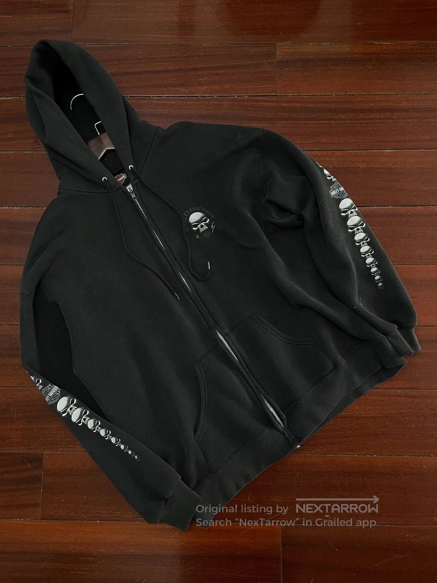 Vintage vintage Harley Davidson zip hoodie. Size US M / EU 48-50 / 2 - 1 Thumbnail