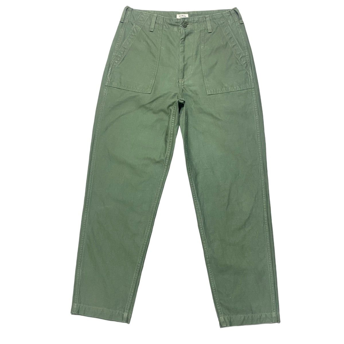 Japanese Brand D.M.G Domingo OG107 Us Army Fatigue Pants Sateen Size US 28 / EU 44 - 2 Thumbnail