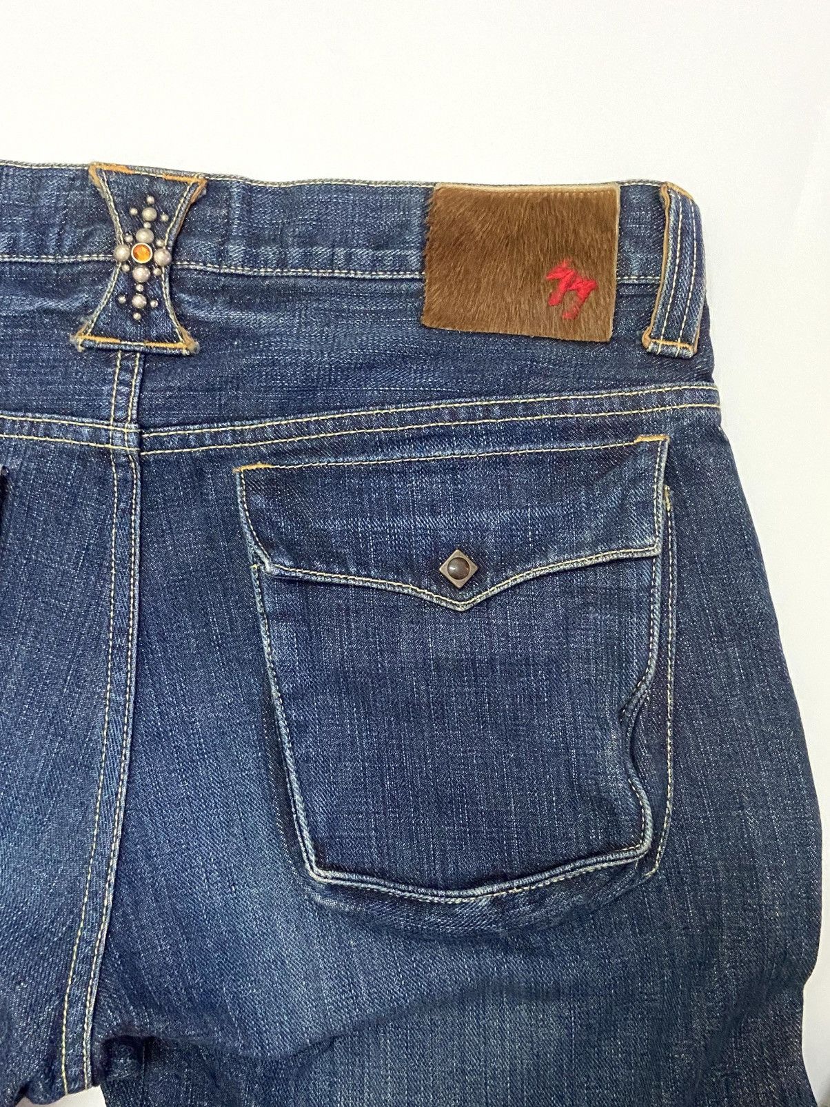Japanese Brand SKULL FLIGHT SS BOOTCUT JEANS Size US 33 - 8 Thumbnail